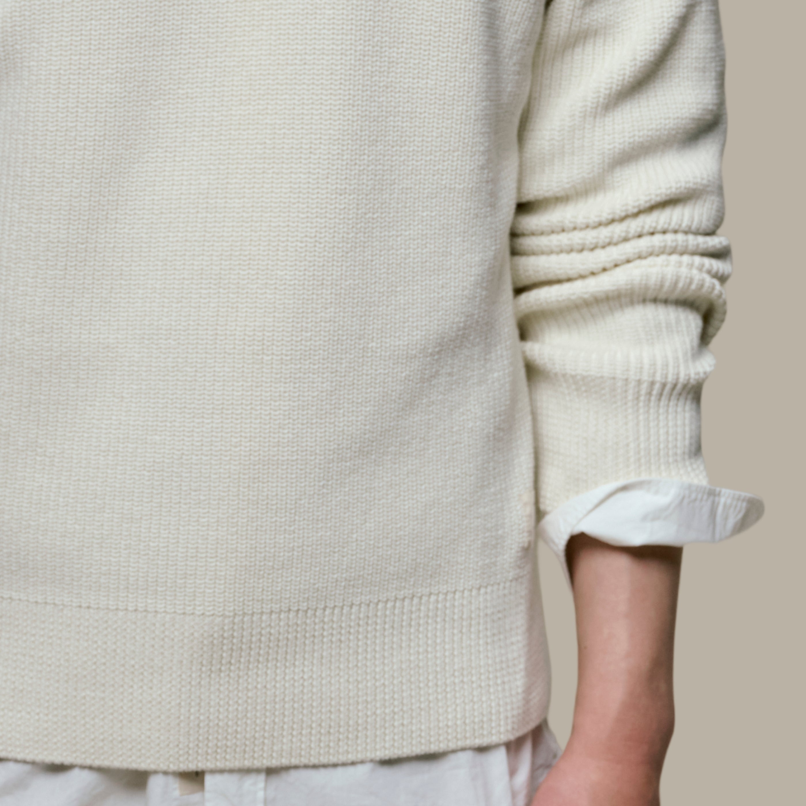 close up shot of knitted cotton fabric