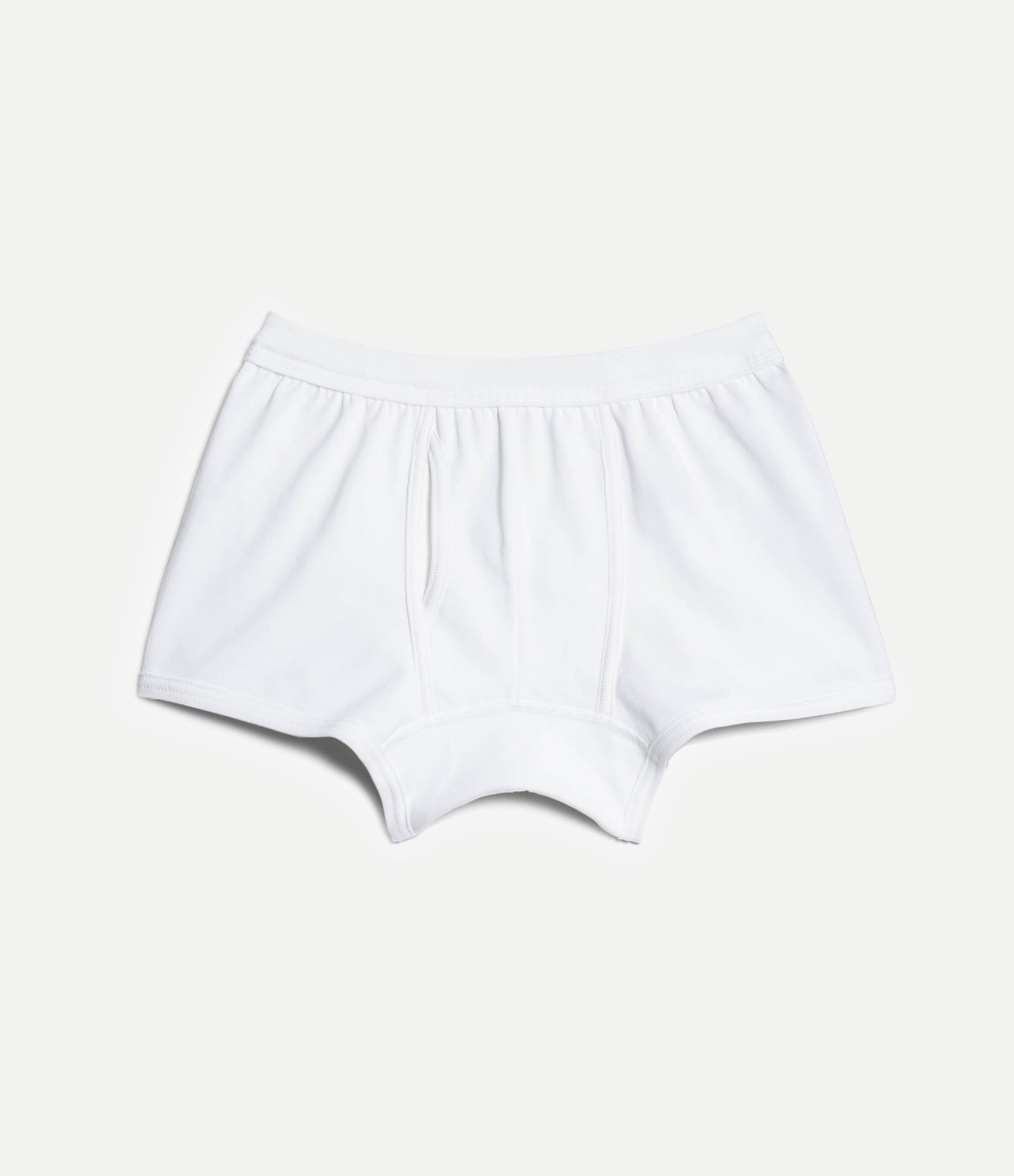 White Loopwheeled Boxer Brief | Merz b. Schwanen