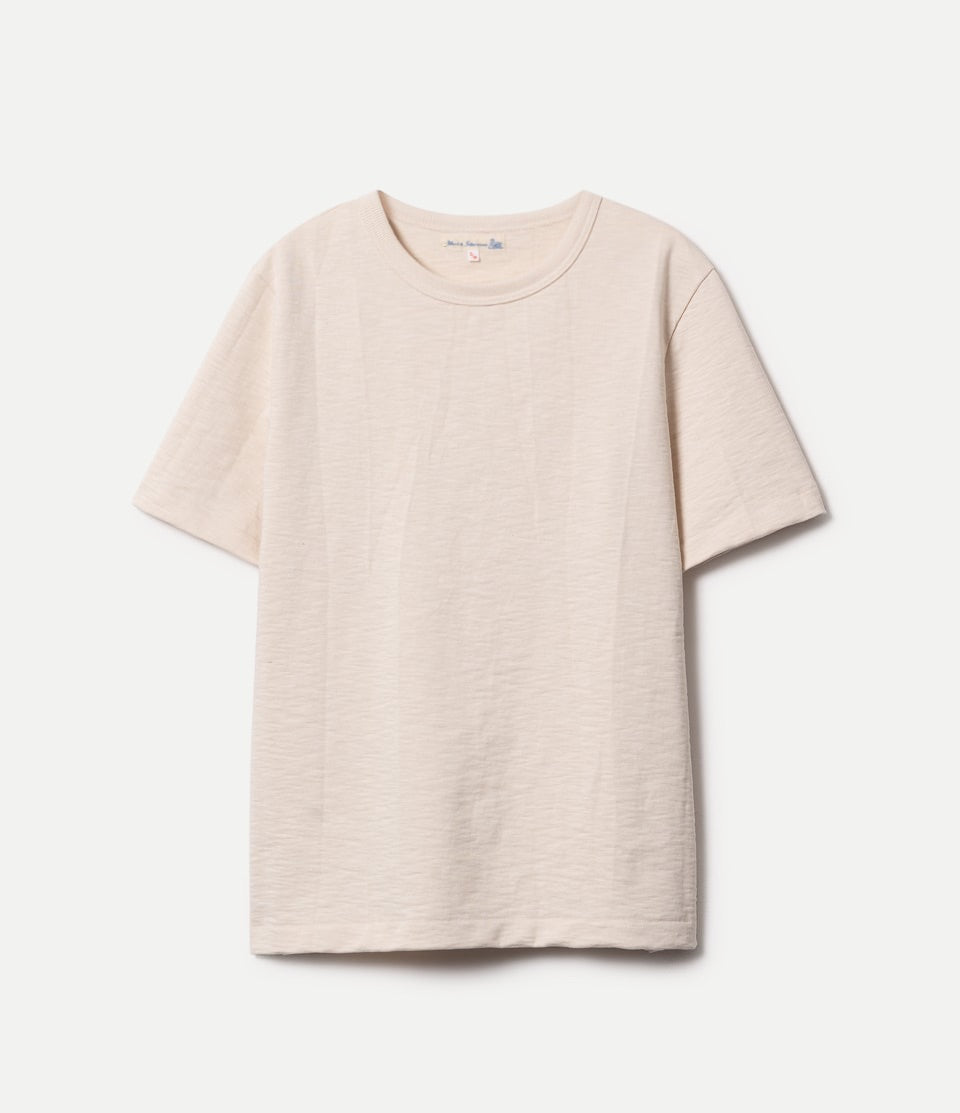 Beige t-shirt on a light gray background