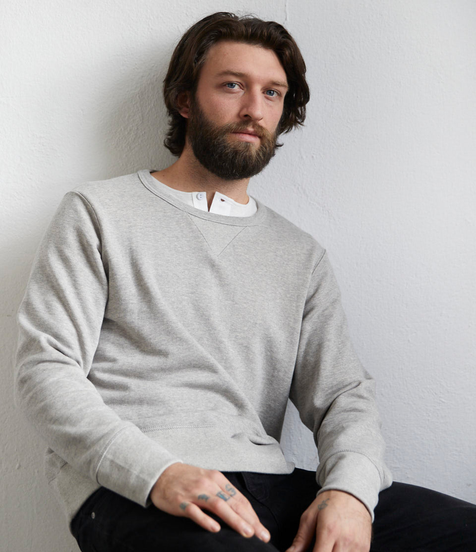 346 Loopwheeled Classic Fit Midweight Sweatshirt – Merz Schwanen
