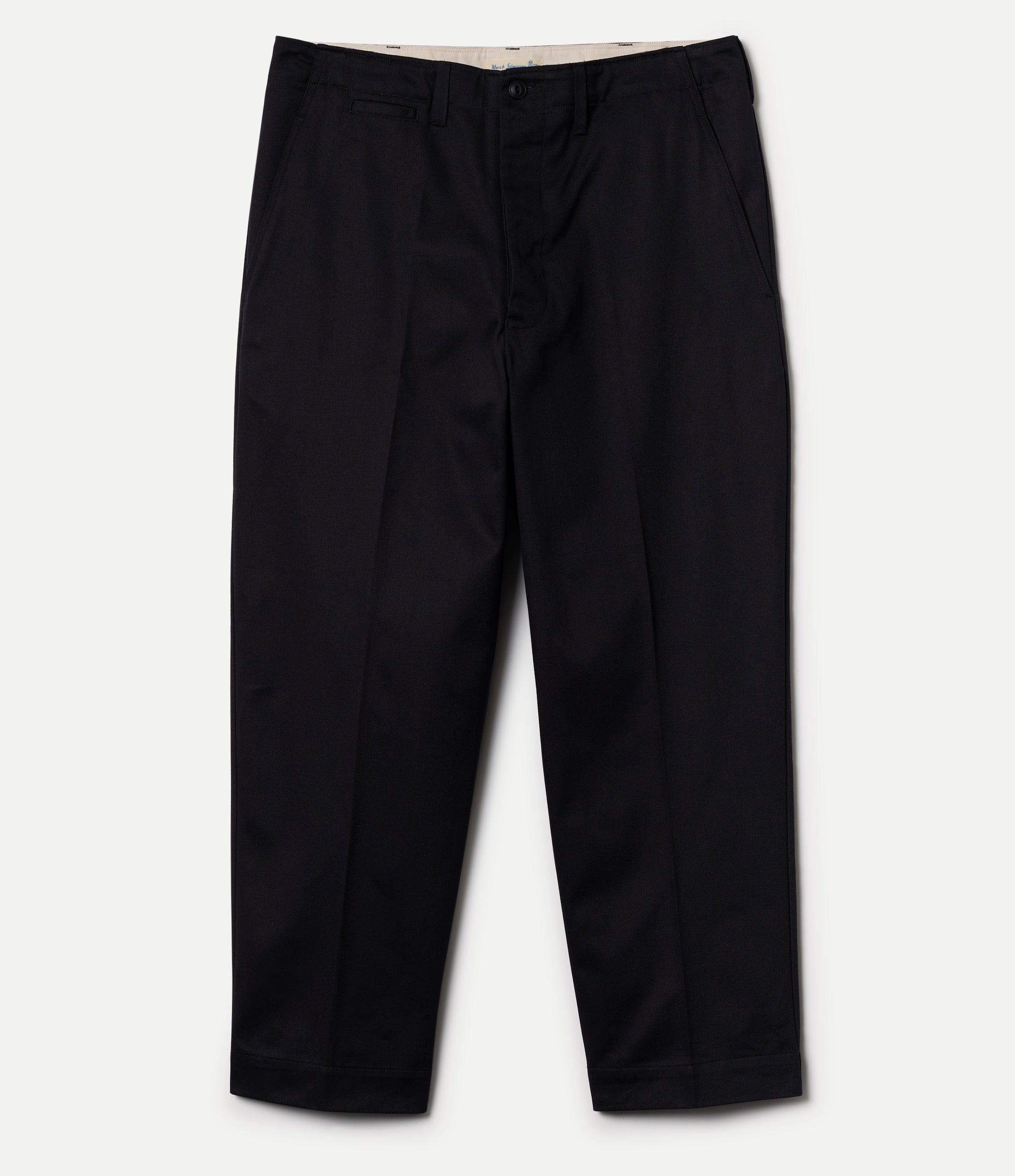 Black pants on a white background