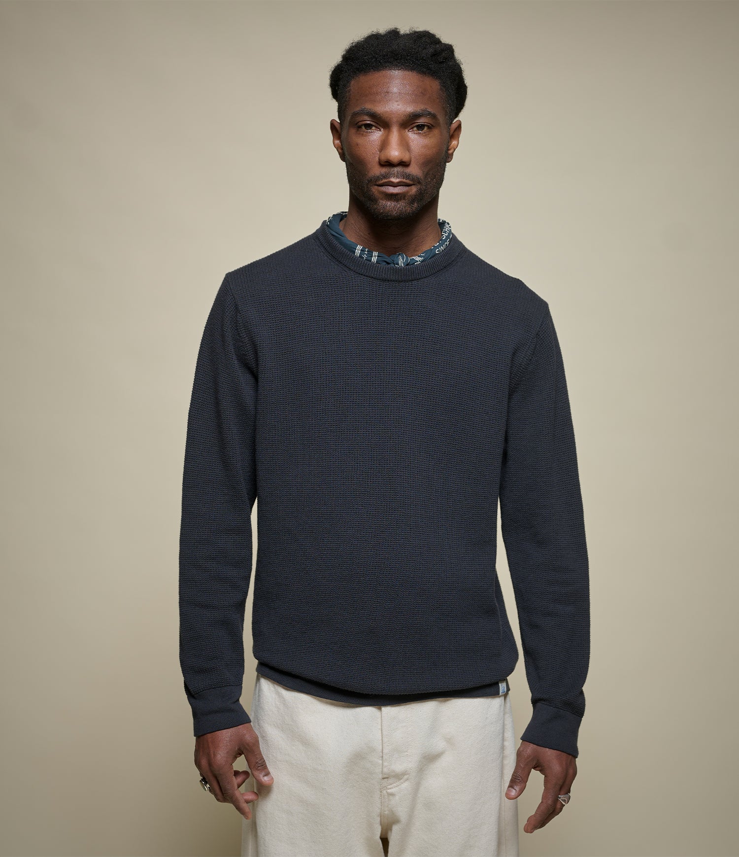 Lightweight Waffle Knit Sweater – Merz b. Schwanen