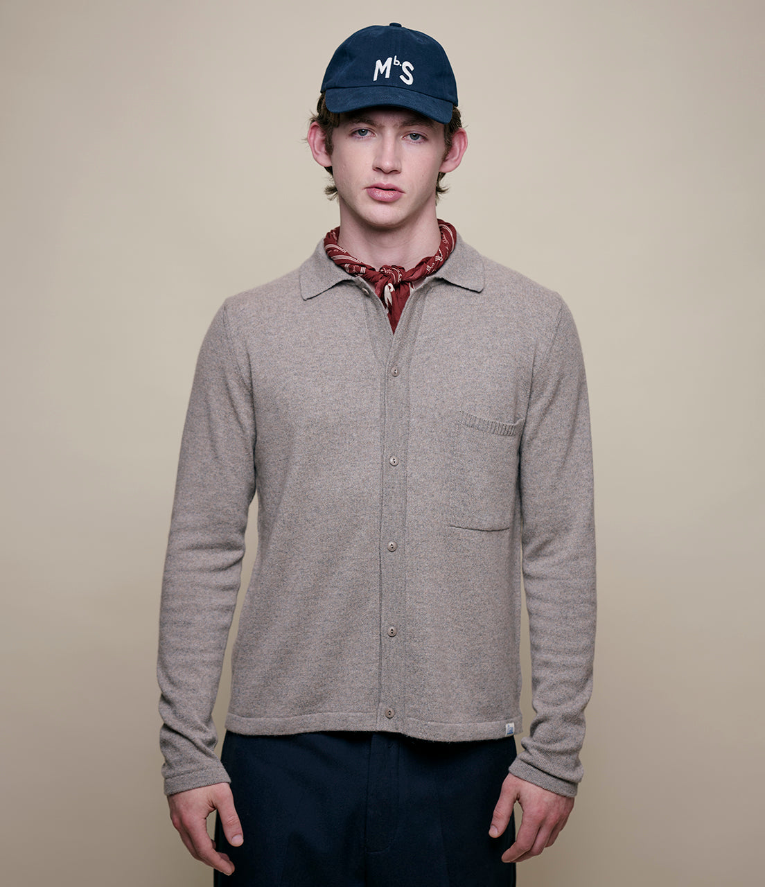 Merino Wool-Cashmere-Silk Long Sleeve Shirt – Merz b. Schwanen