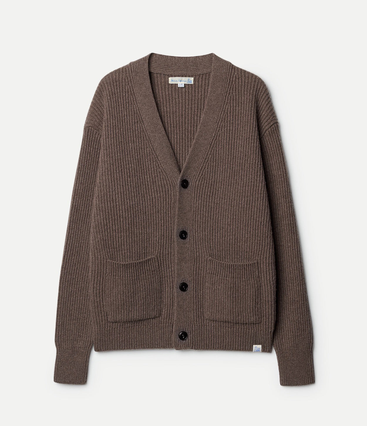 Dark grey wool cardigan