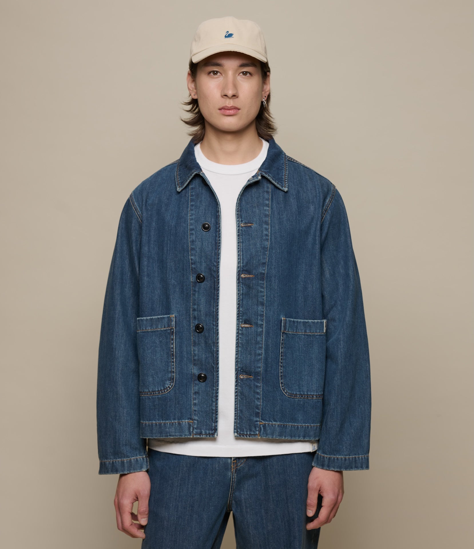 Cropped Worker's Denim Jacket – Merz b. Schwanen