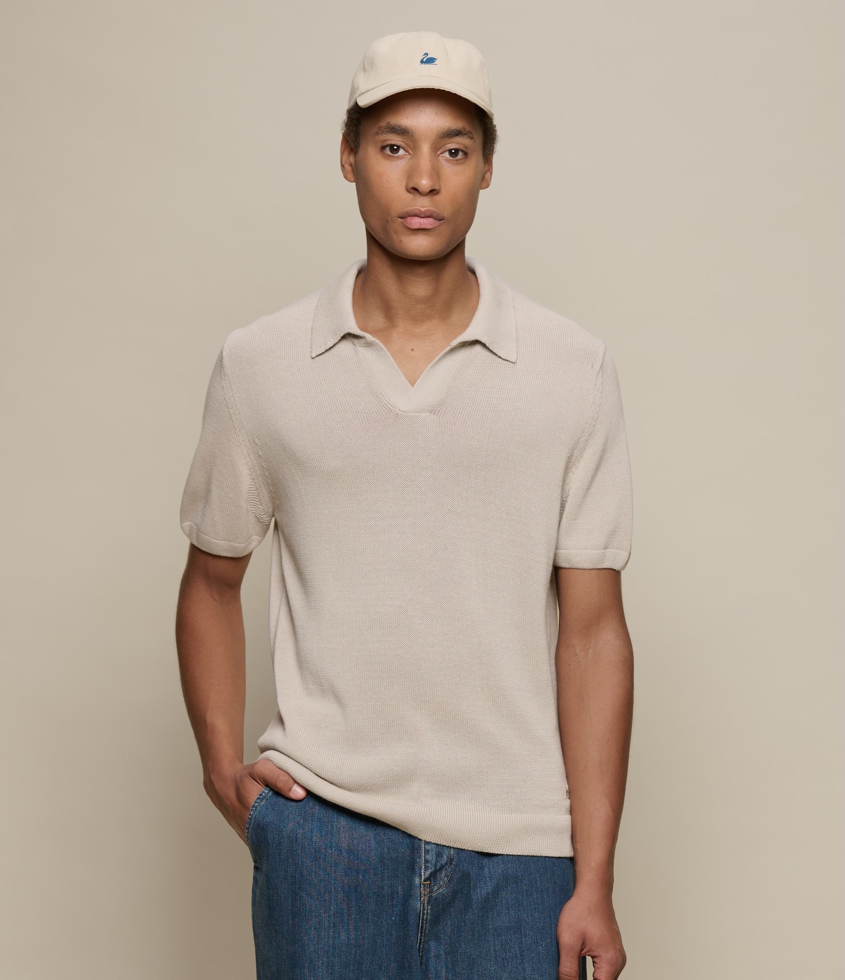 Cotton Short Sleeve Polo Shirt, All Plant-Based – Merz b. Schwanen