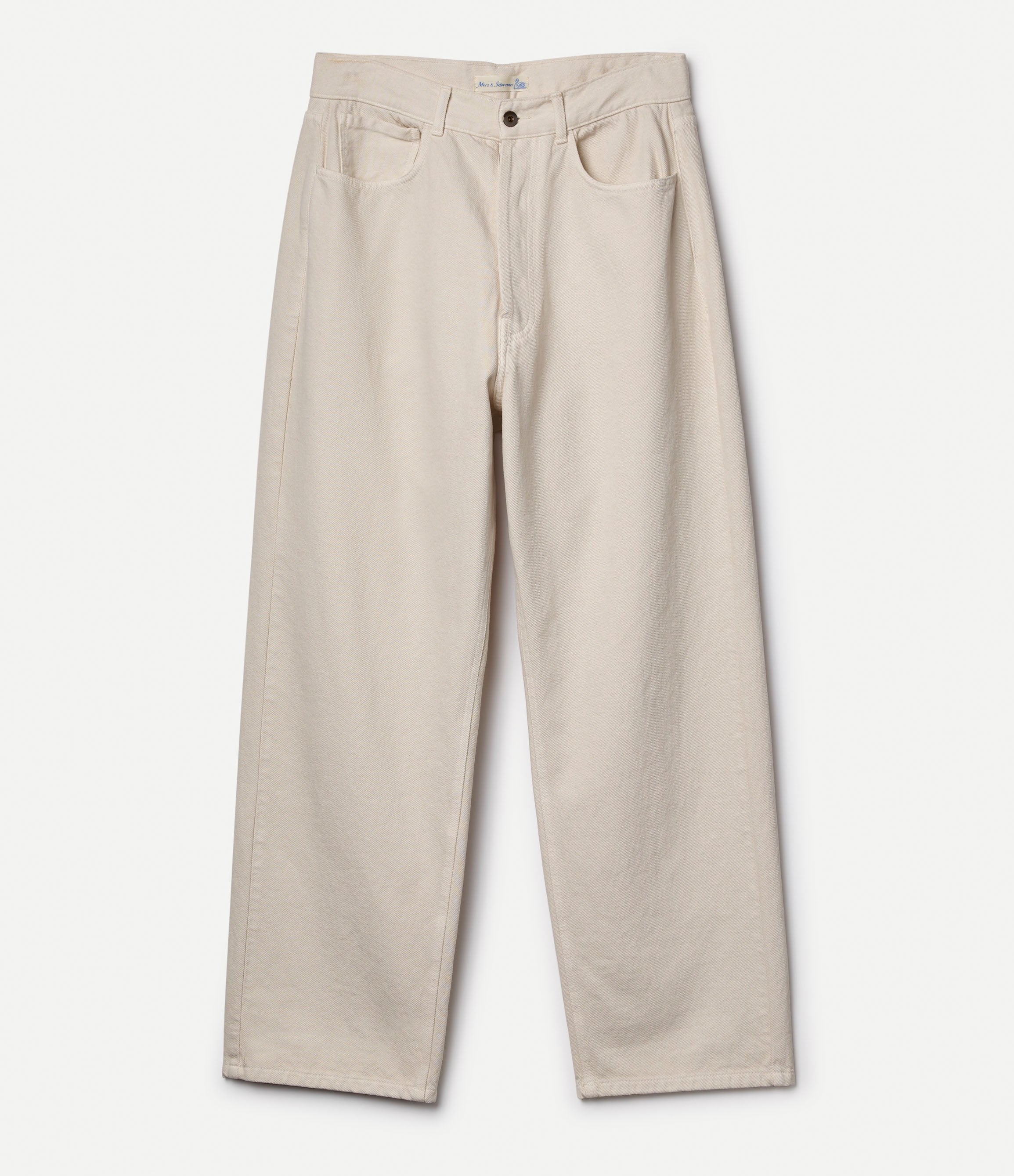 Beige pants on a white background