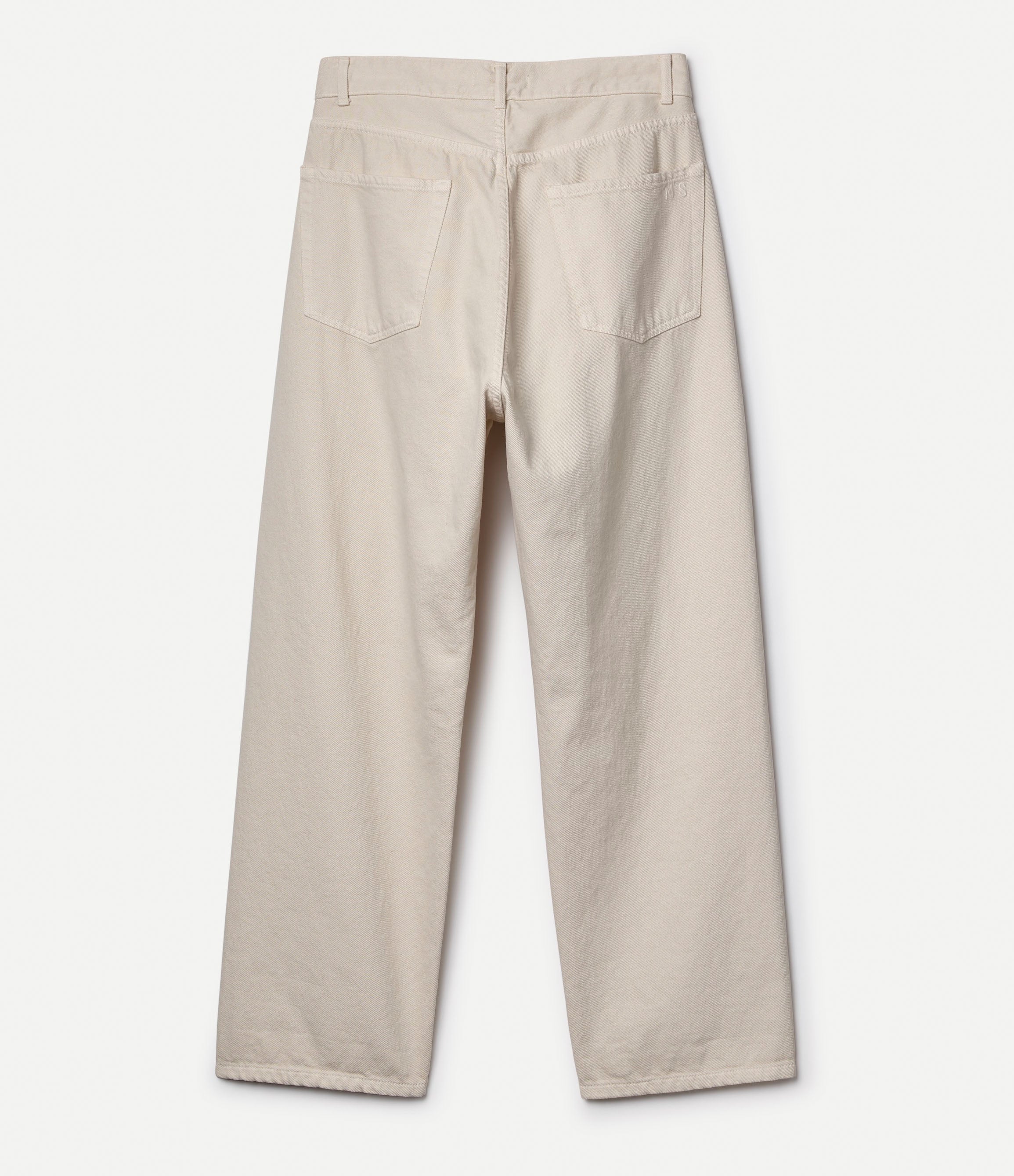 Beige pants on a white background