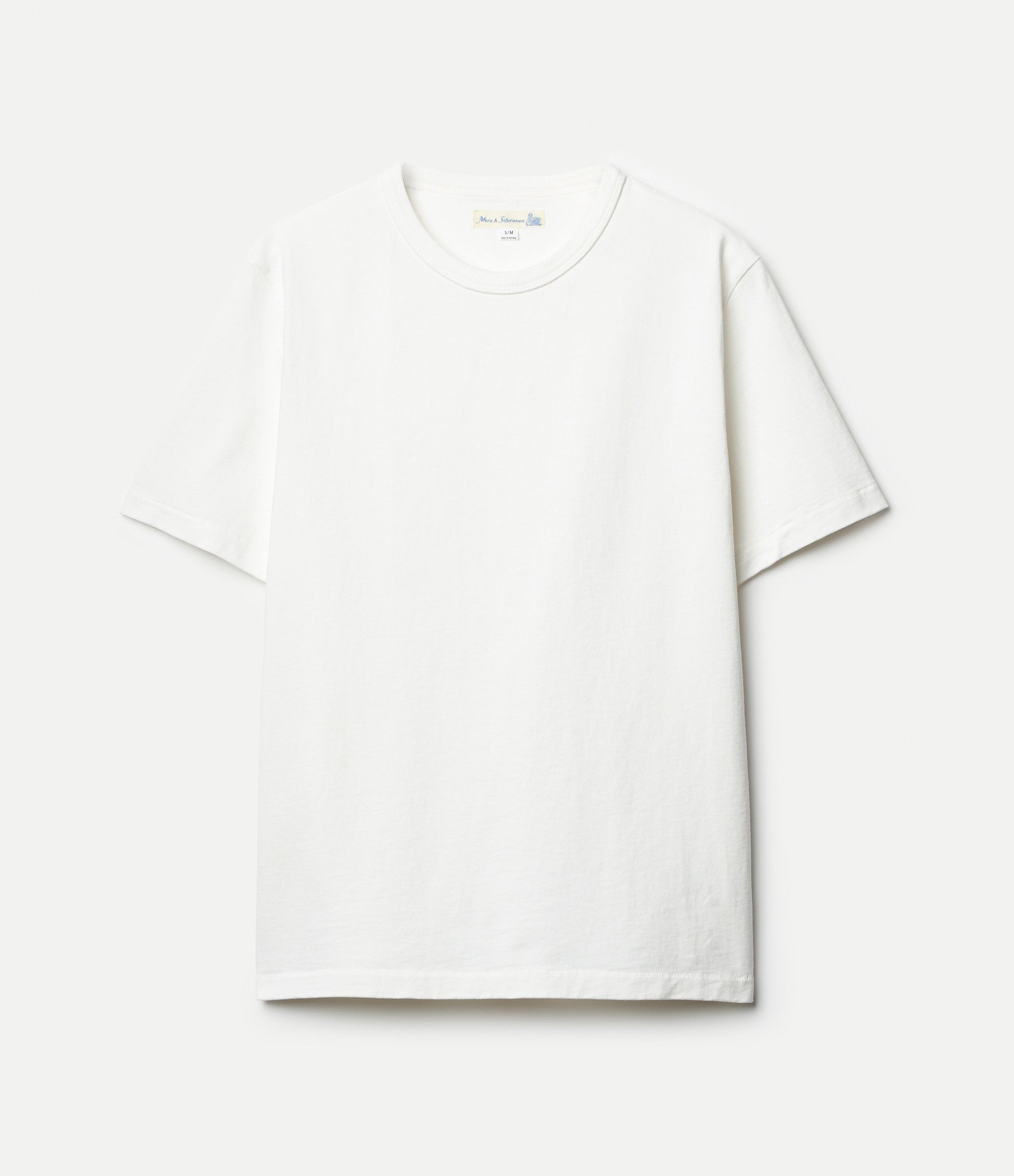 White t-shirt against a white background