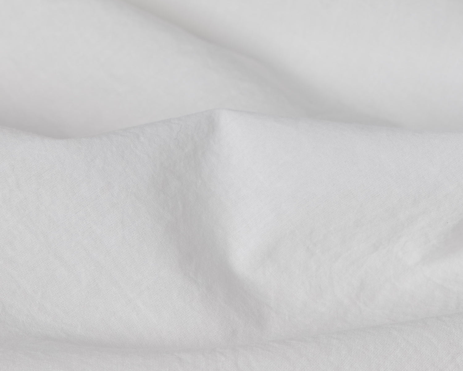 Detail shot of white classic cotton material