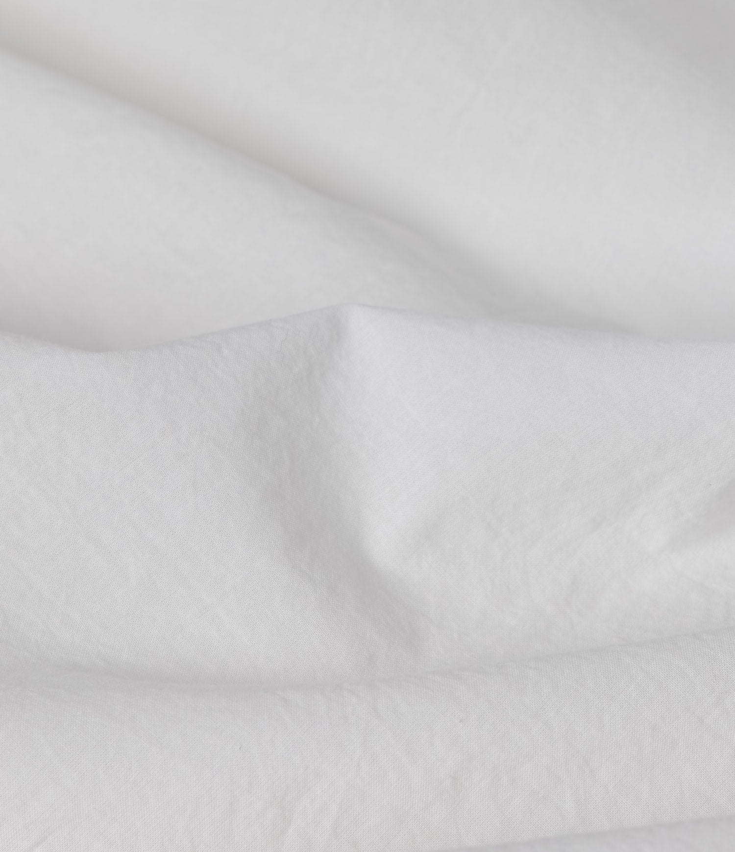 Detail shot of white classic cotton material