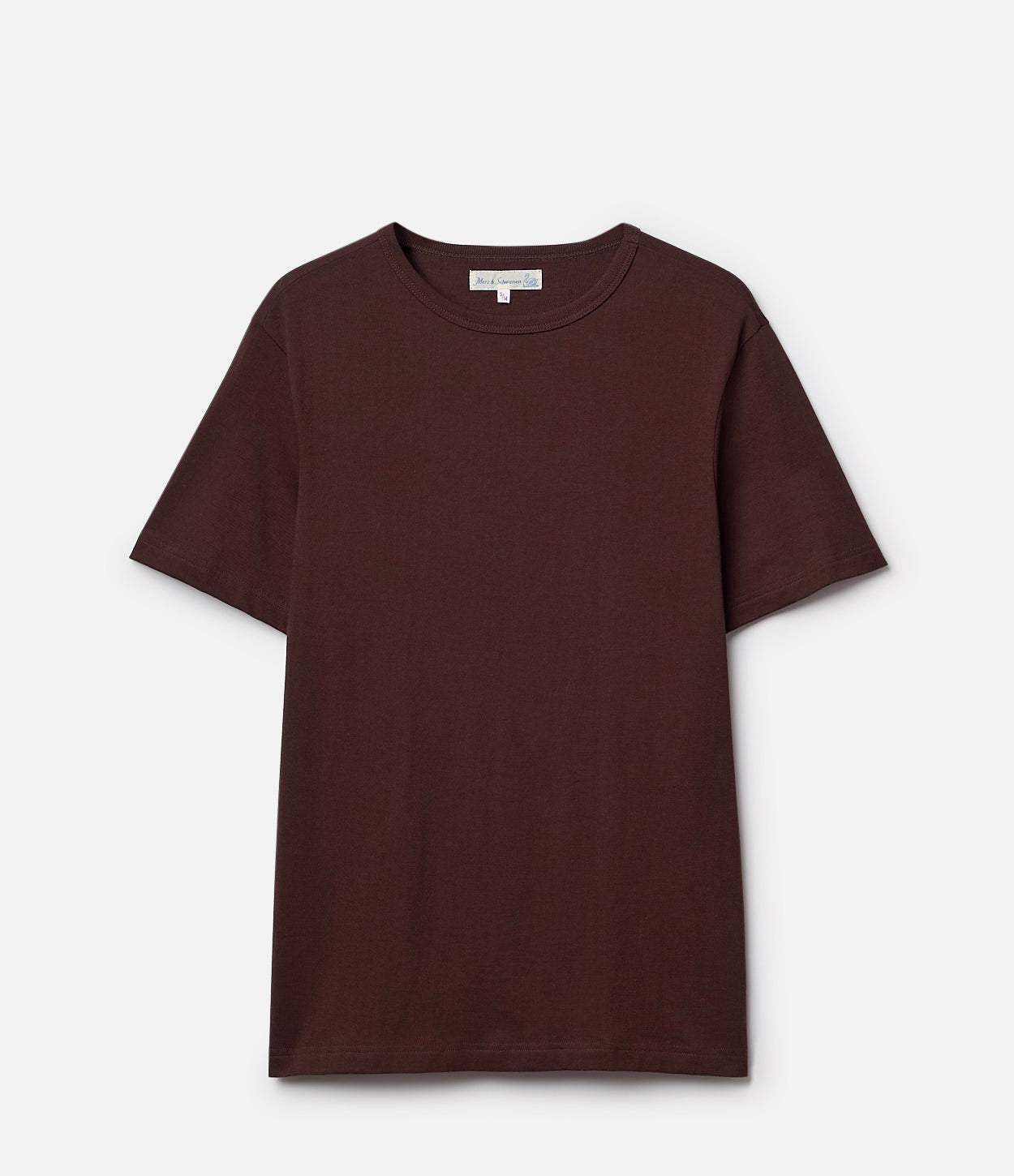 Brown t-shirt on a light gray background