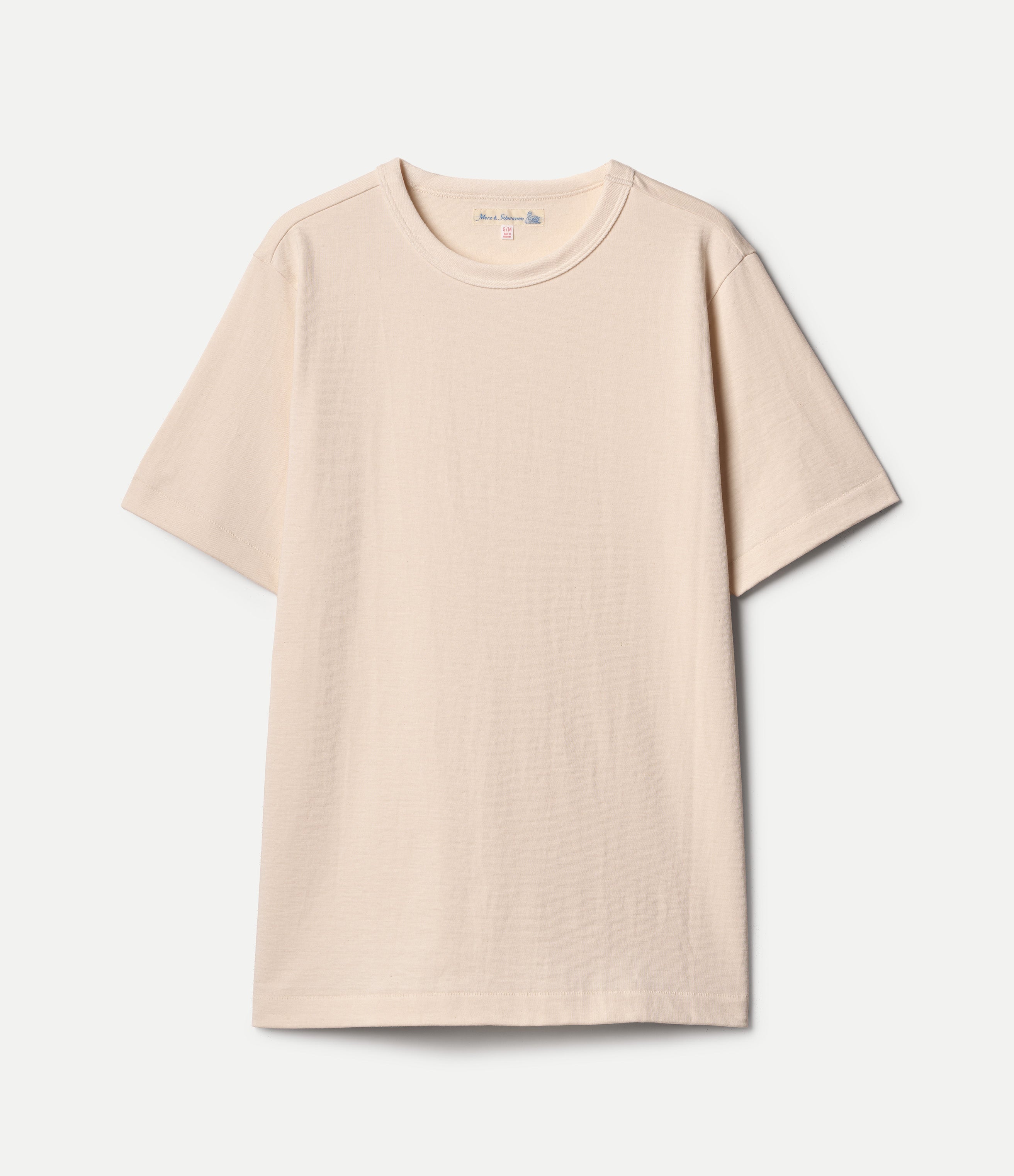 beige relaxed fit t-shirt on a white background