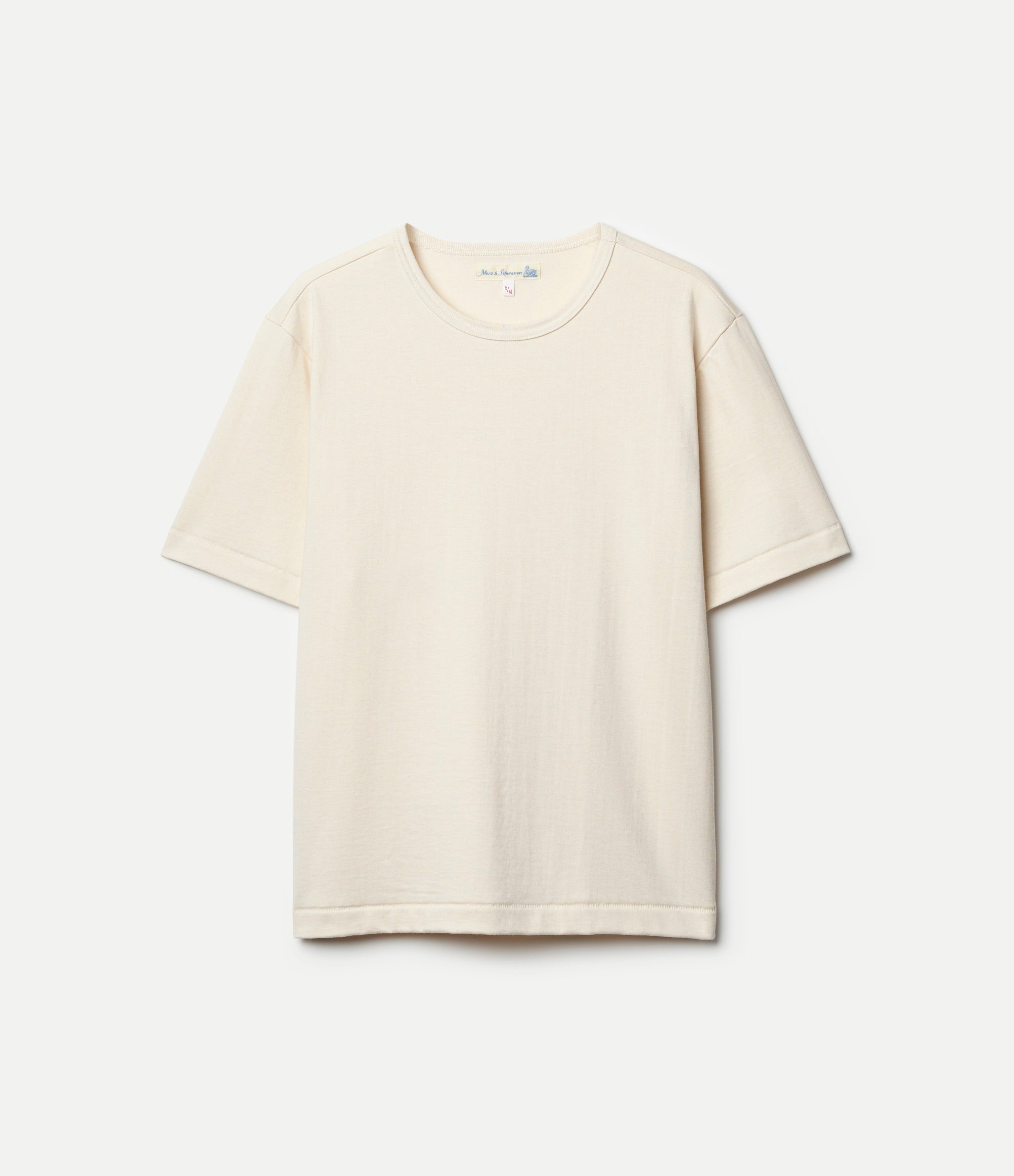 Beige t-shirt on a white background
