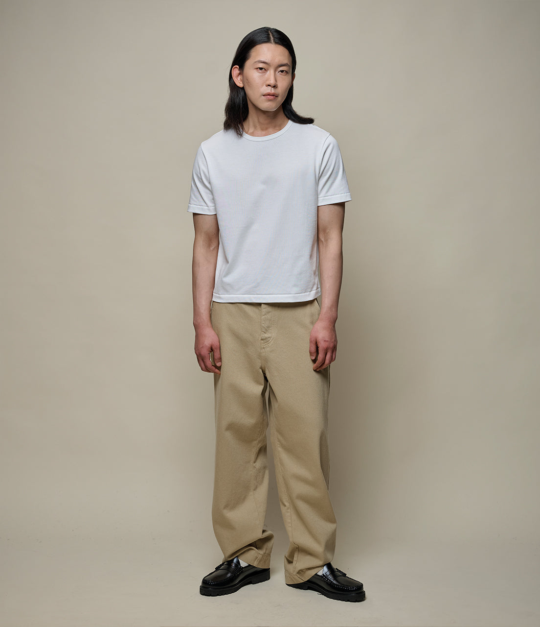 malo カットソー 2M15C Cropped Vintage Machine Refined Classic Fit T-Shirt