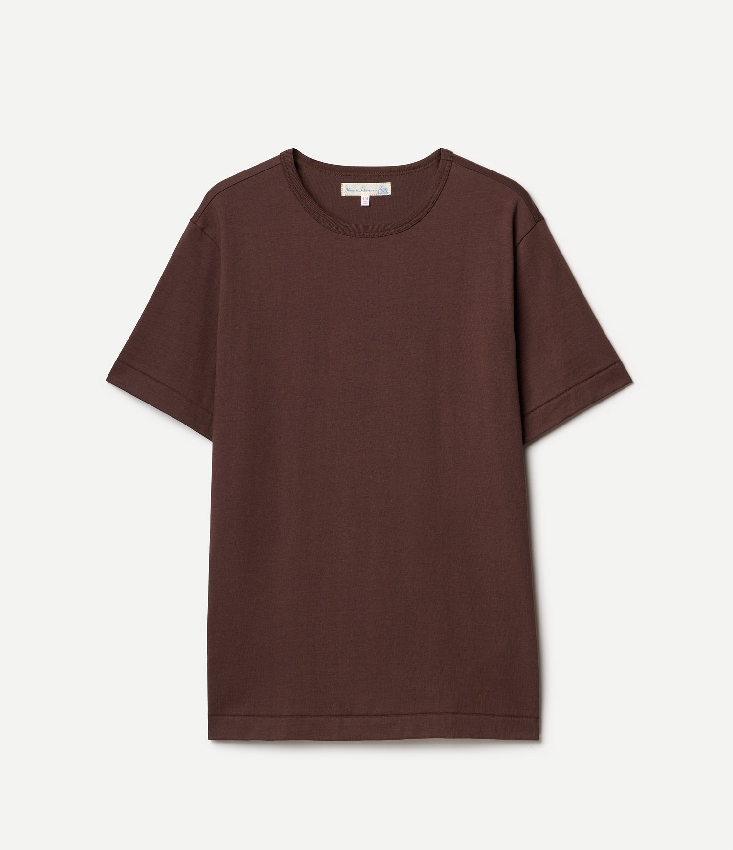 Brown t-shirt on a light gray background