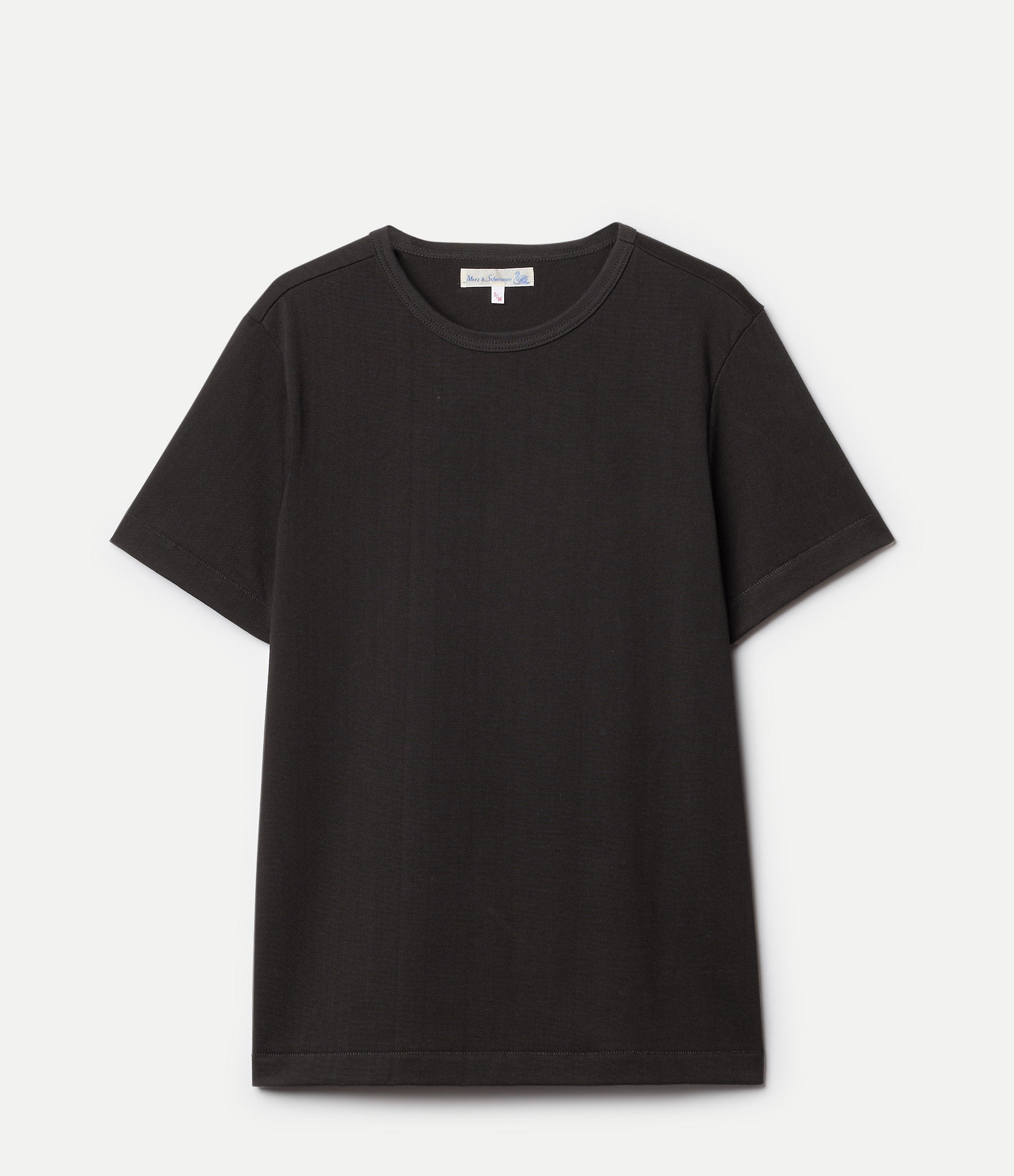 Dark grey t-shirt on a white background