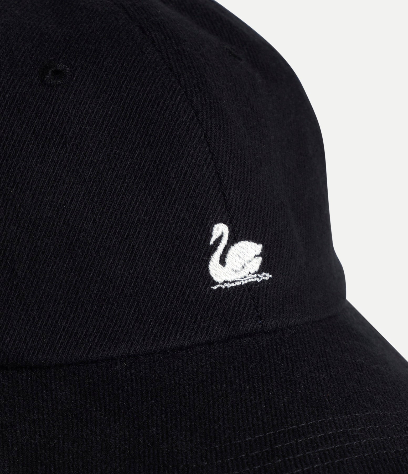 Black Heavy Twill Organic Cotton Cap | Merz b. Schwanen