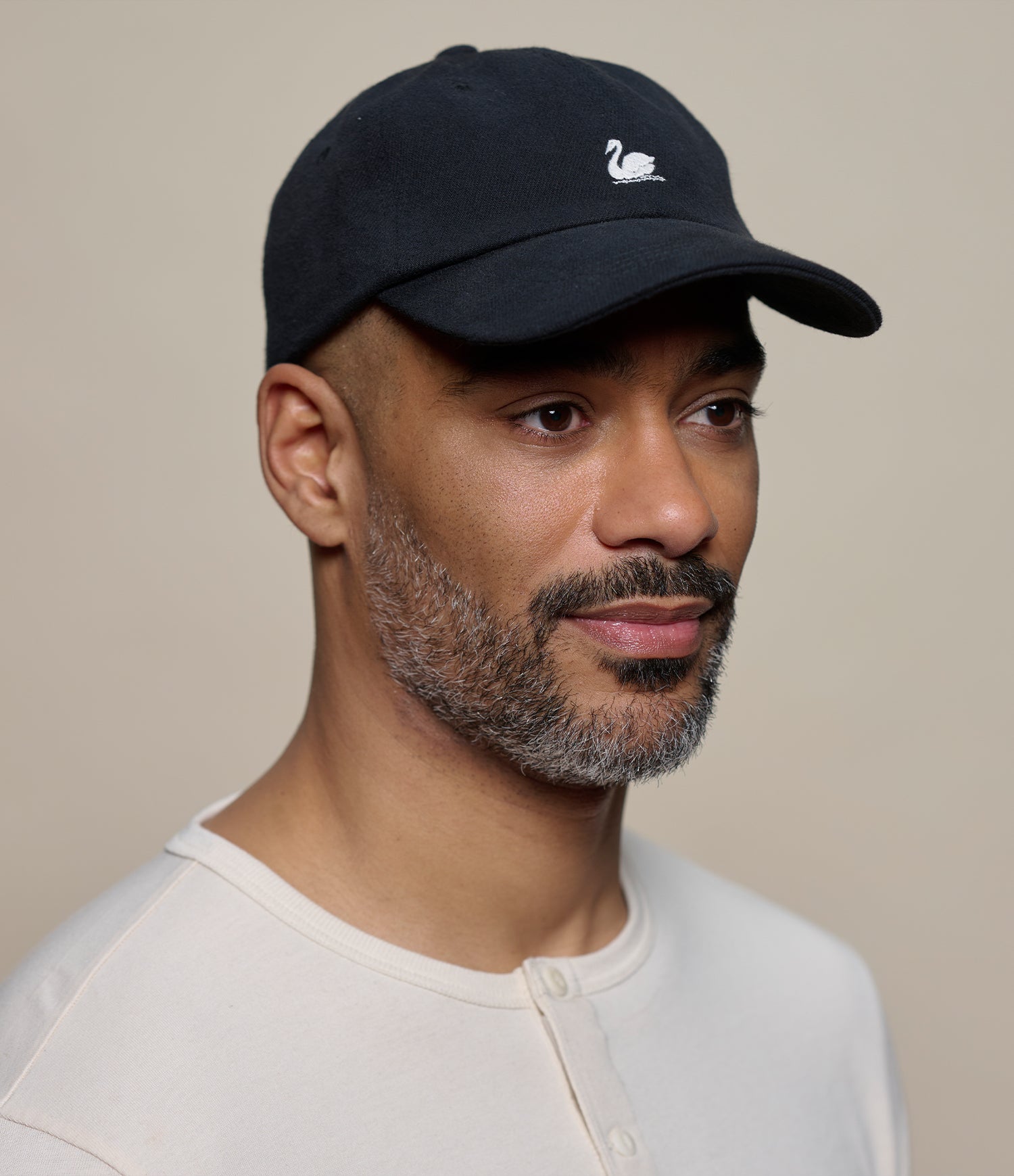Black Heavy Twill Organic Cotton Cap | Merz b. Schwanen