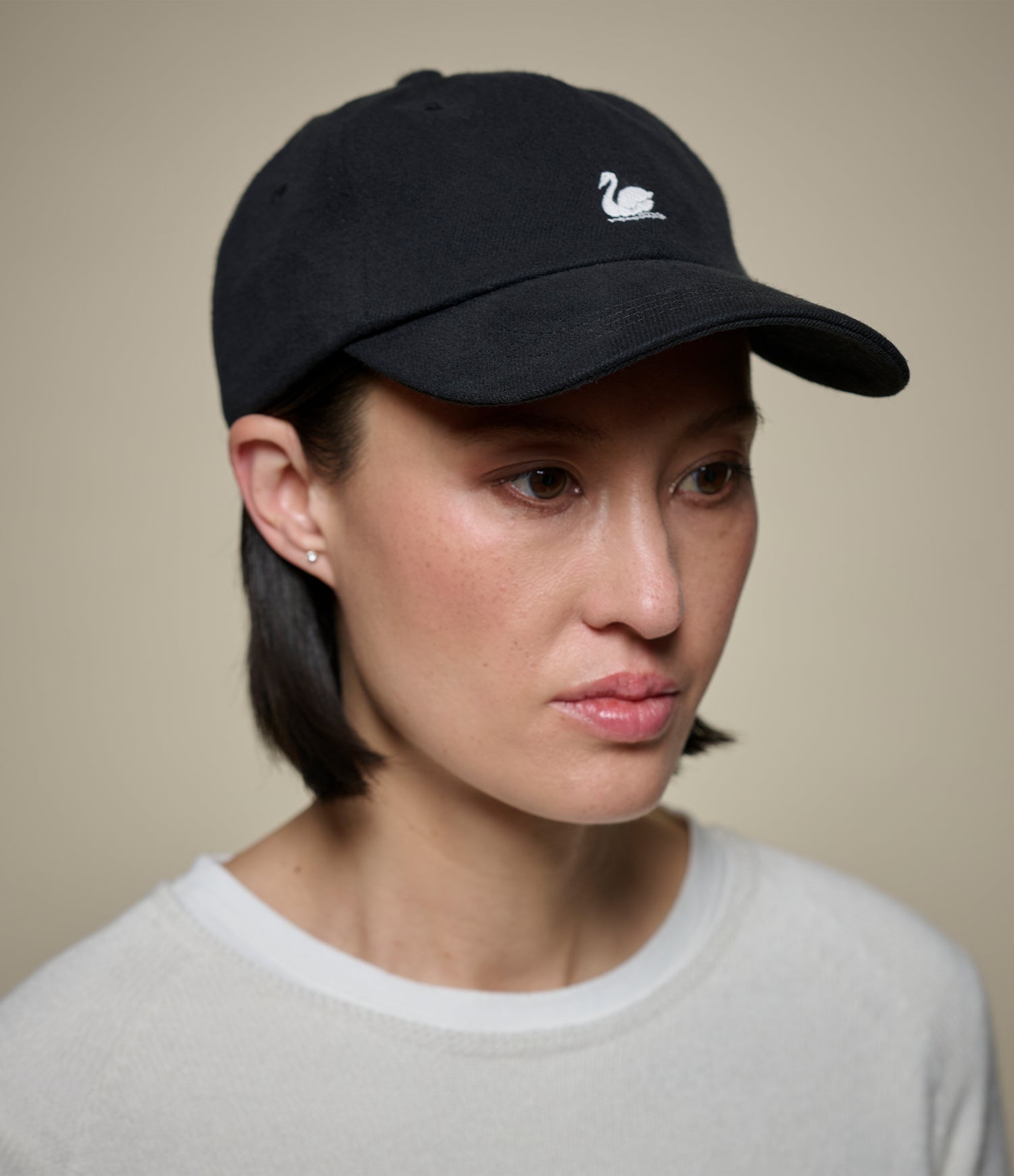 Black Heavy Twill Organic Cotton Cap | Merz b. Schwanen