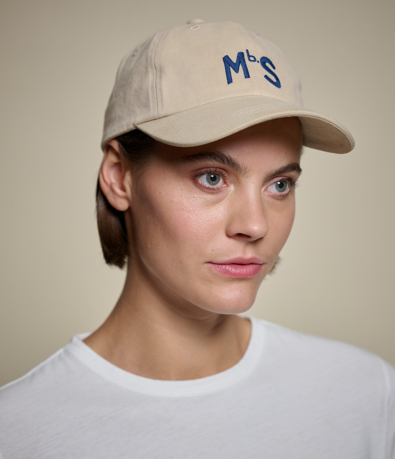 帽子 everyone cotton twill logo cap BEIGE Light Khaki MbS Logo Organic Cotton Cap | Merz b. Schwanen