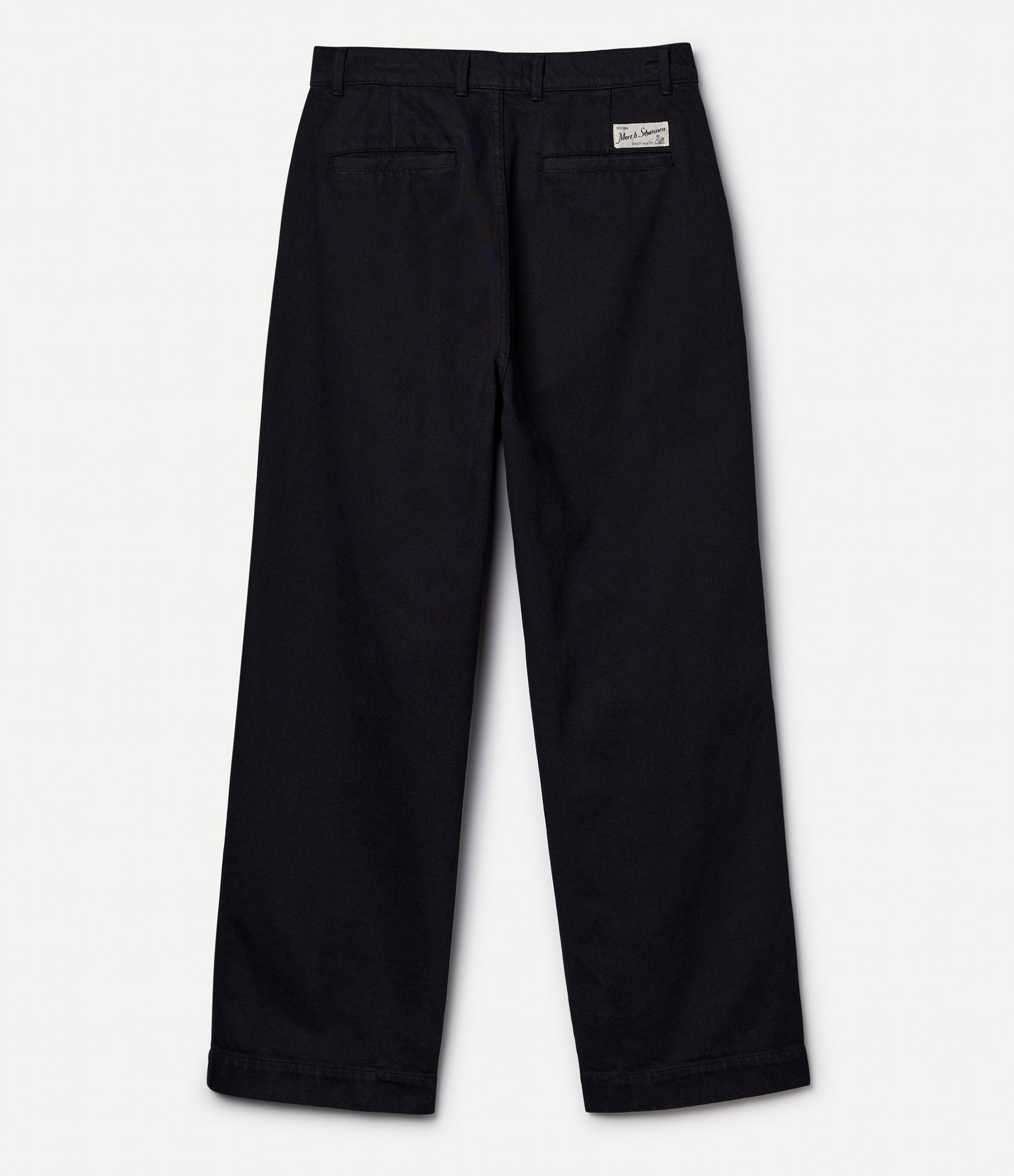 Black pants on a white background