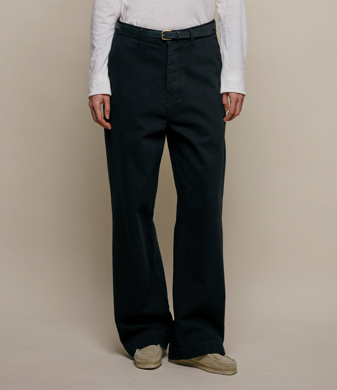 1940s Cotton Twill High Rise Wide Leg Chino – Merz b. Schwanen