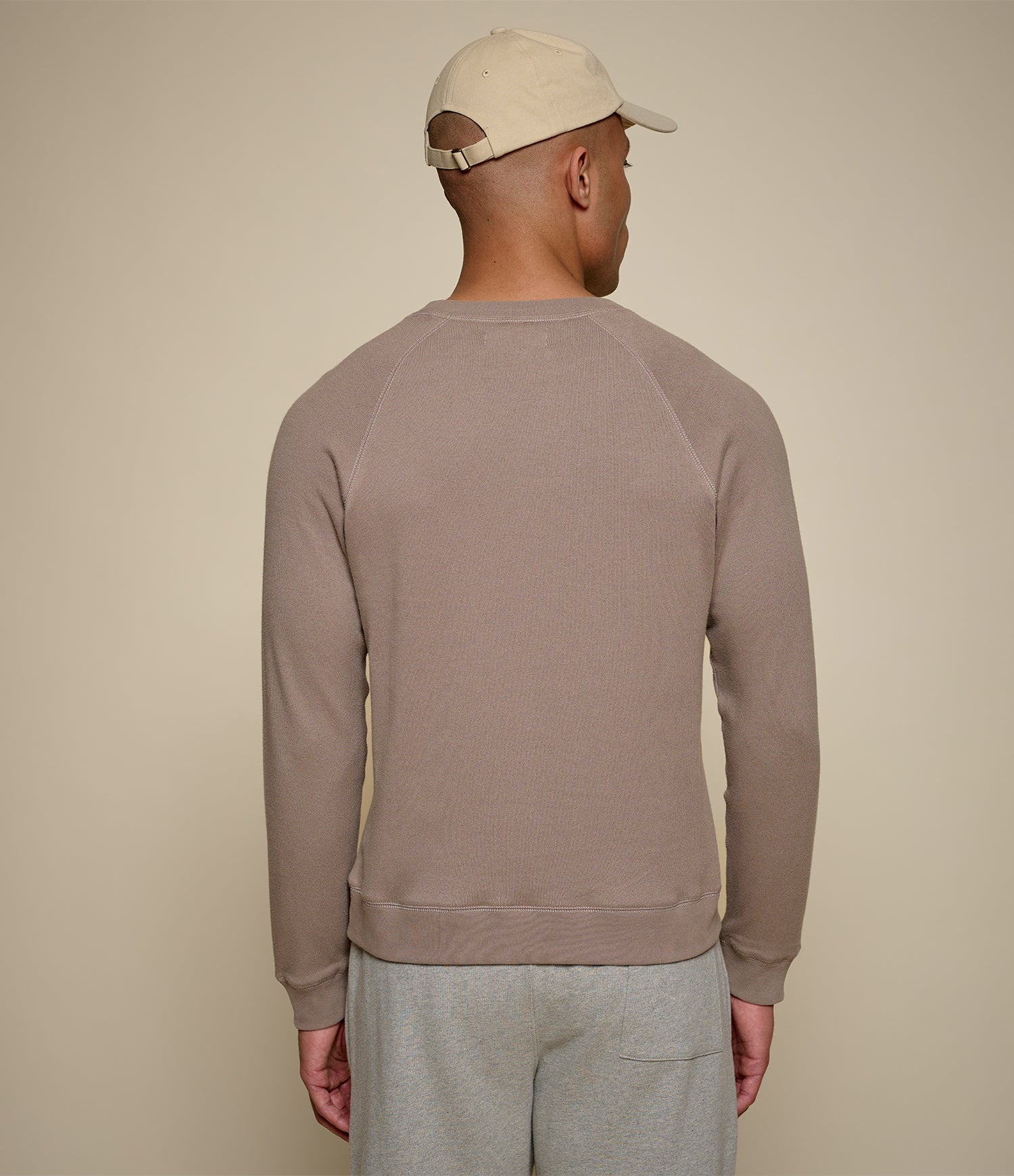 Brown Organic Cotton Raglan Sweatshirt | Merz b. Schwanen