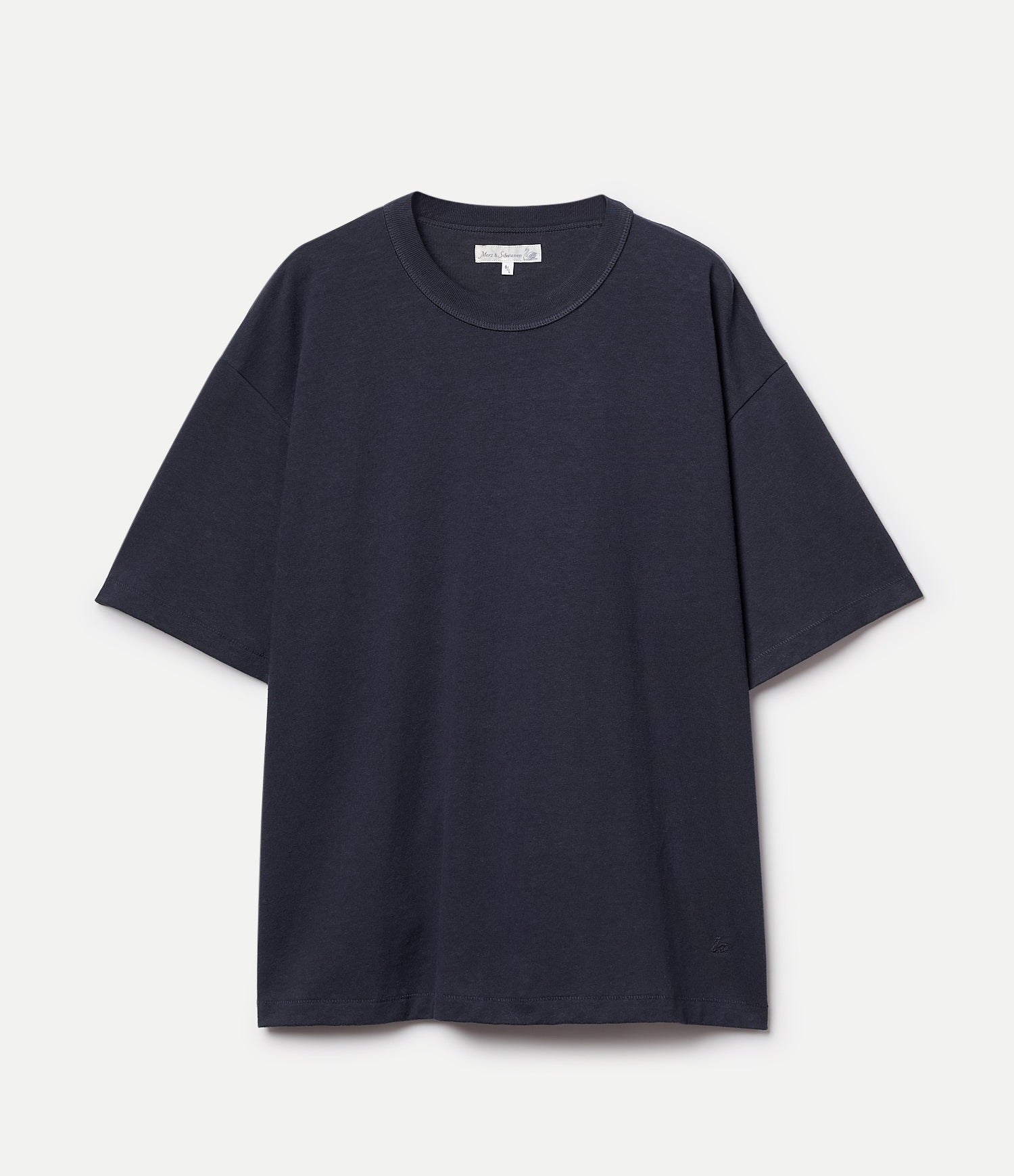 Gray boxy fit t-shirt on a white background