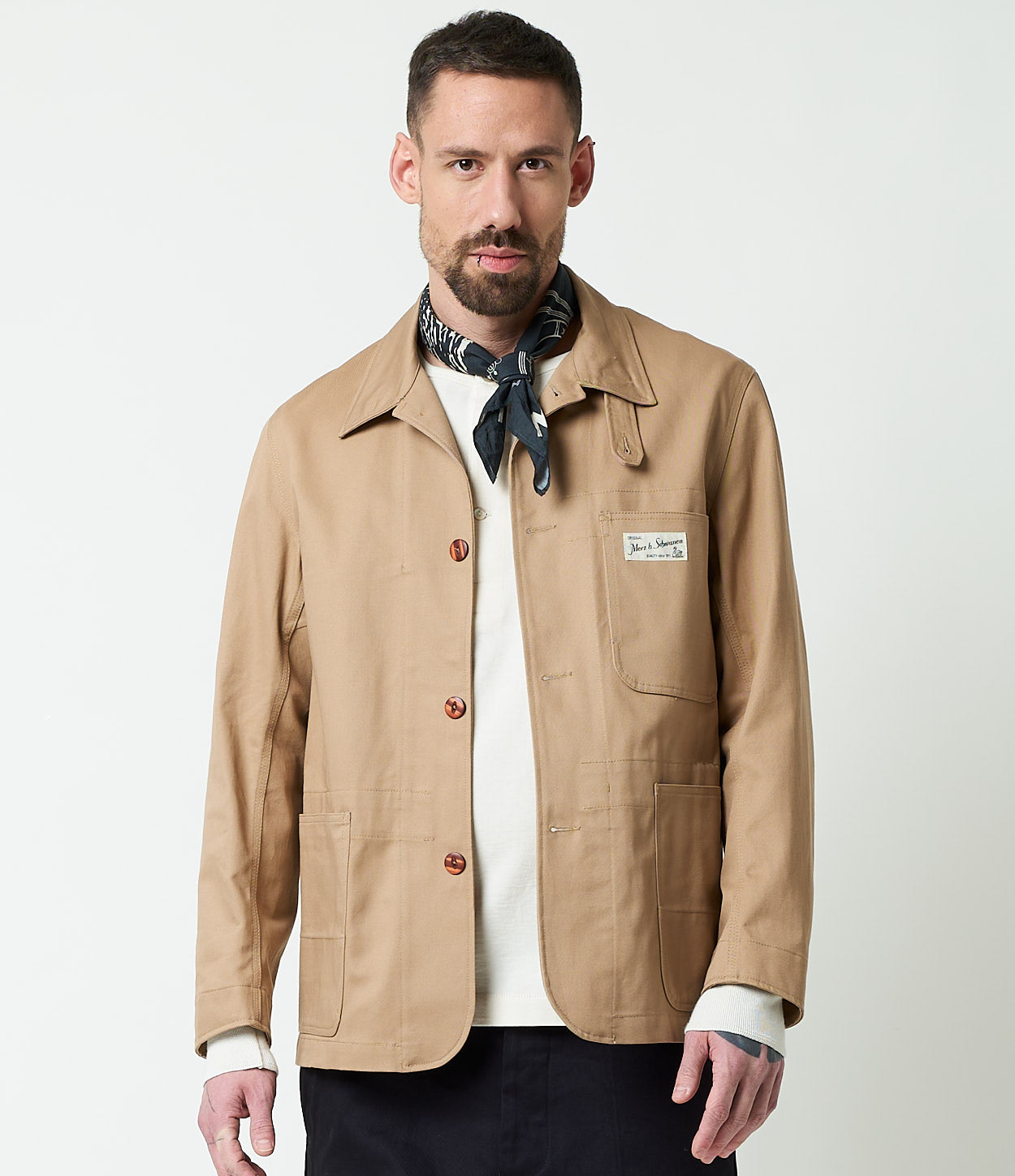 Worker's Cotton Twill Jacket – Merz b. Schwanen