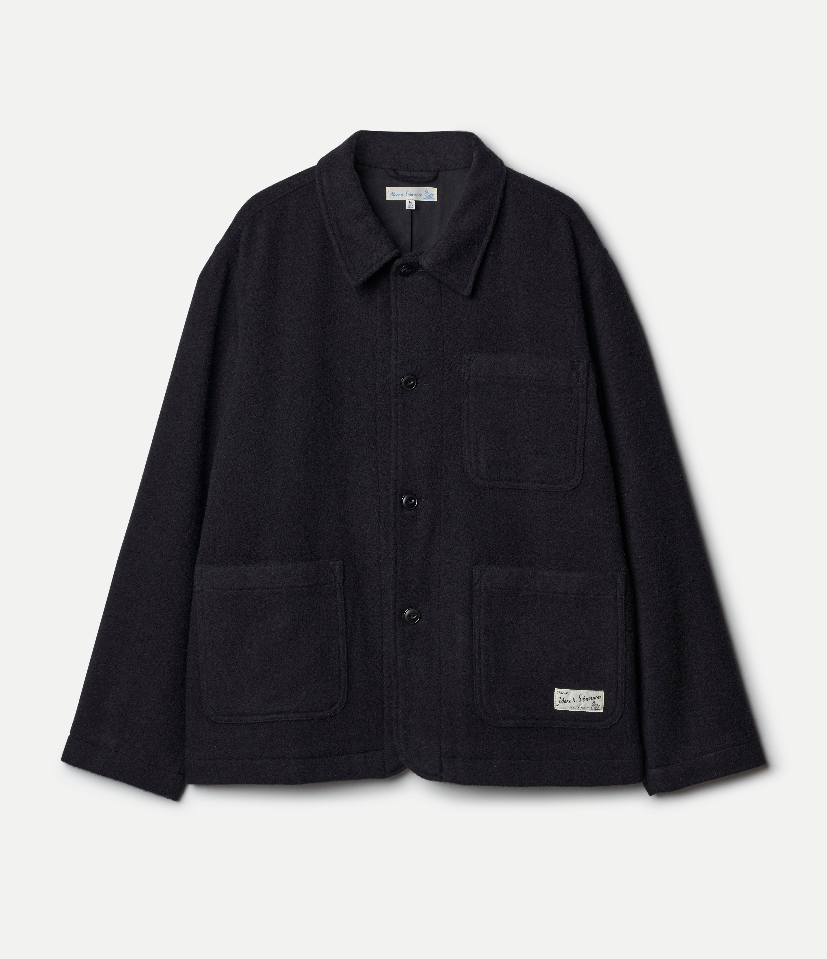 Traditionally Woven Burel Wool Worker's Jacket – Merz b. Schwanen