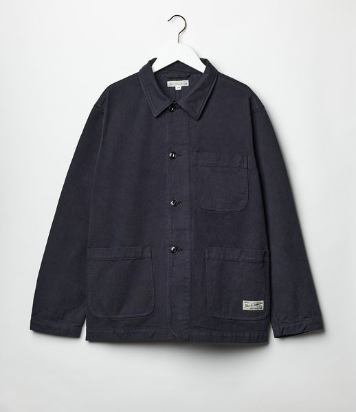 ULTERIOR　TWILL WORK SH-JKT size4 Jackets Man DECK TWILL Short BLUE MARINE