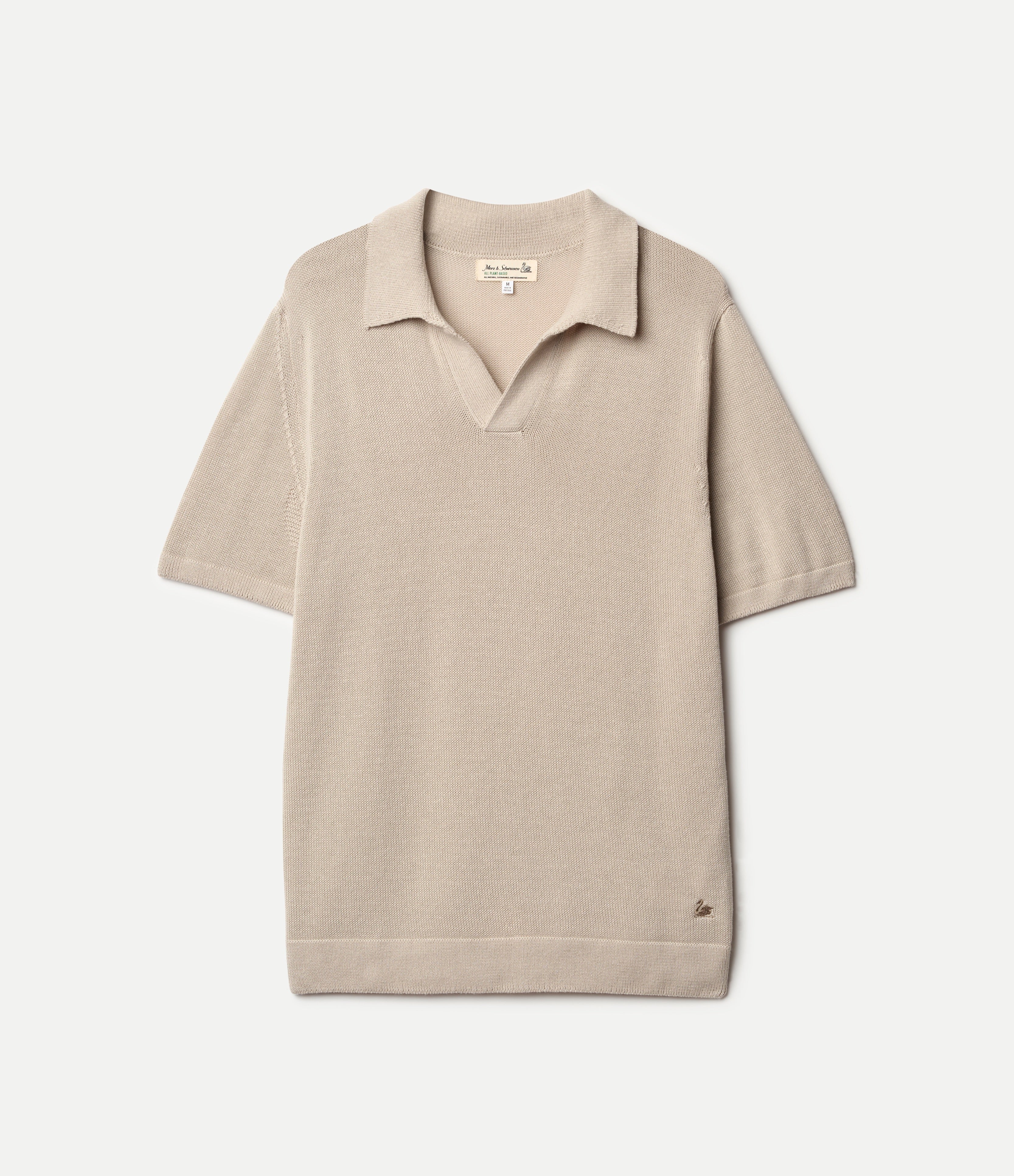 Cotton Short Sleeve Polo Shirt, All Plant-Based – Merz b. Schwanen