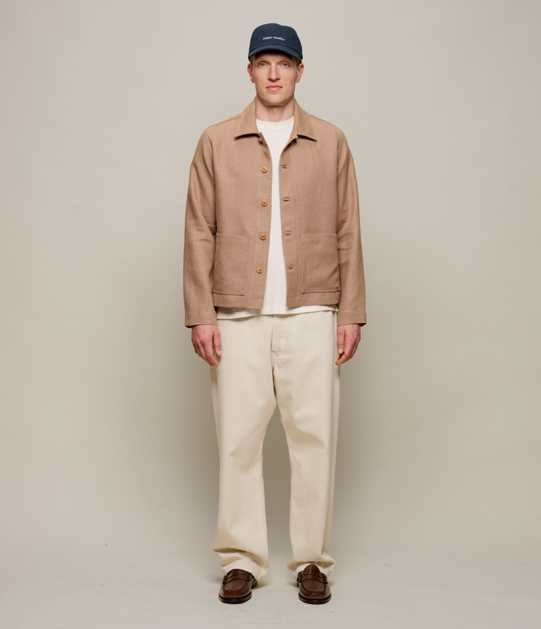 Original Fibres x Merz b. Schwanen Worker's Linen Jacket
