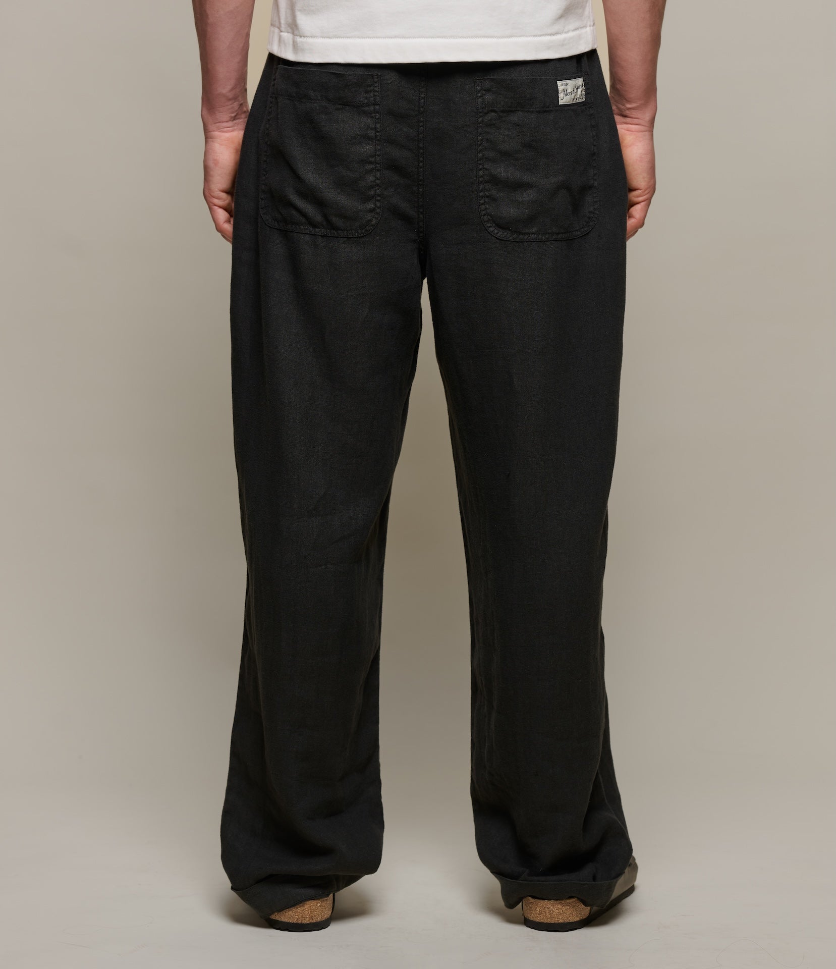 BRIEFING 新品　WS WARM LOGO LINE PANTS S Worker's Linen Drawstring Pants – Merz b. Schwanen
