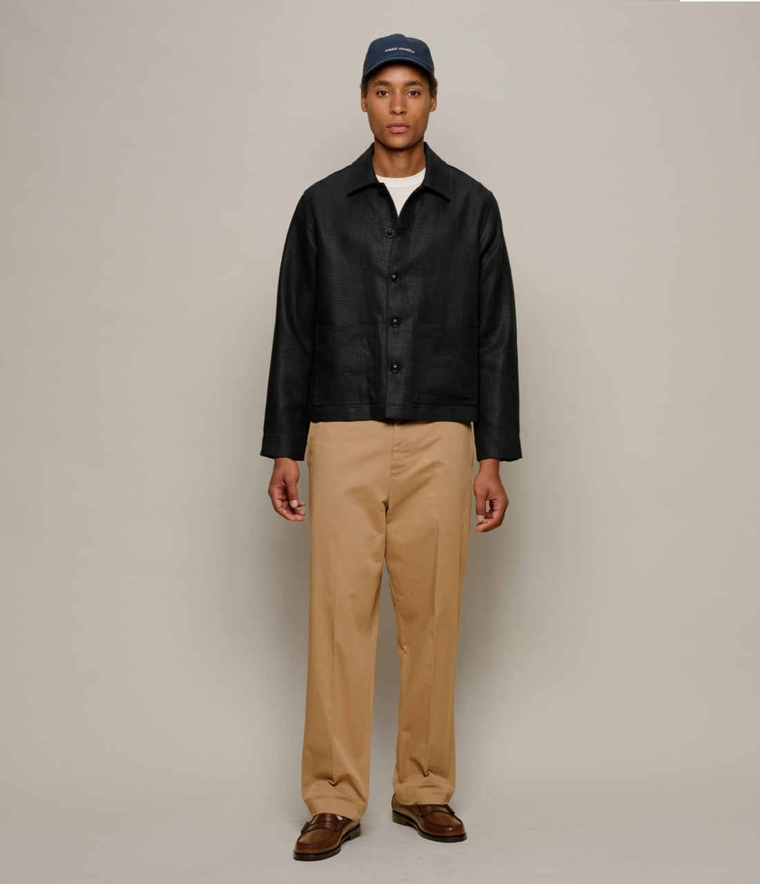 Original Fibres x Merz b. Schwanen Worker's Linen Jacket