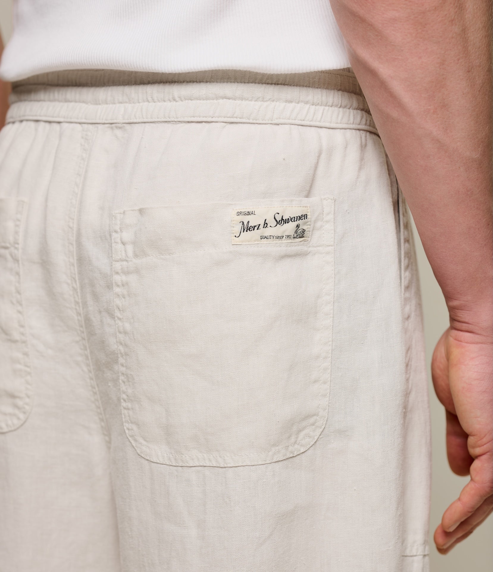 Worker's Linen Drawstring Pants – Merz b. Schwanen
