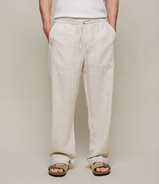 Worker's Linen Drawstring Pants – Merz b. Schwanen