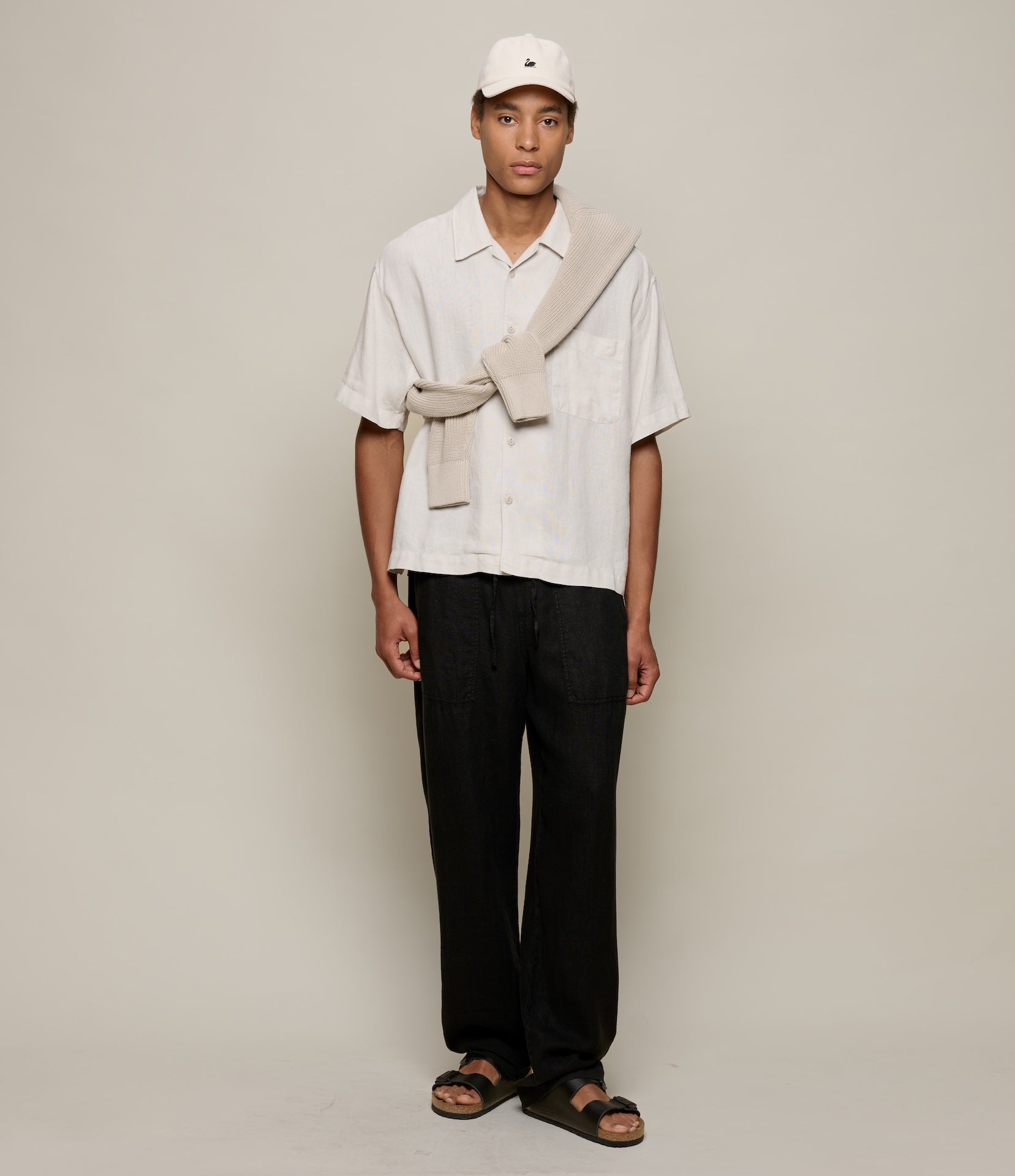 Linen Bowling Short Sleeve Shirt – Merz b. Schwanen