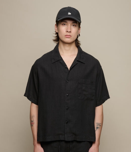 Linen Bowling Short Sleeve Shirt – Merz b. Schwanen