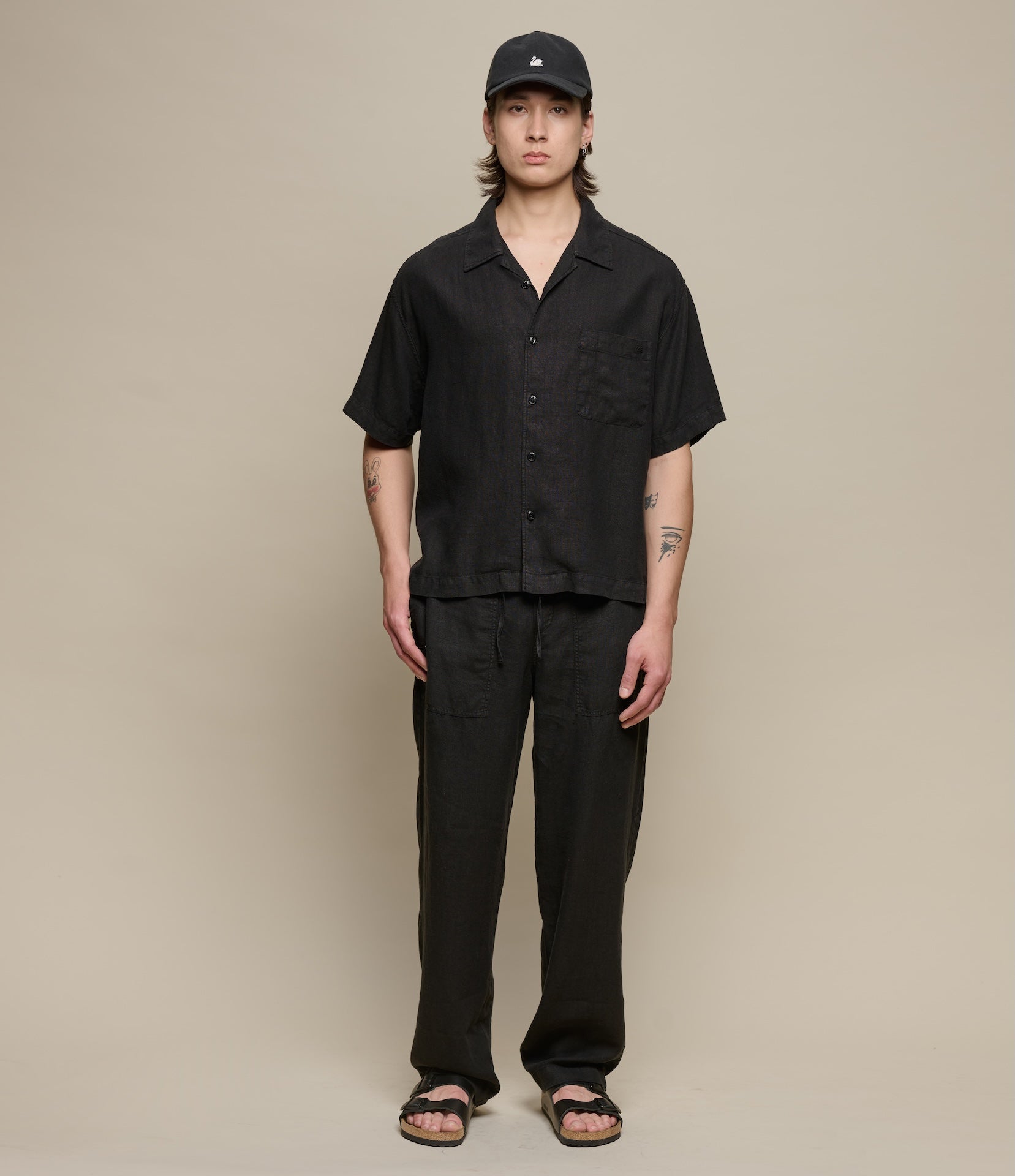 Linen Bowling Short Sleeve Shirt – Merz b. Schwanen