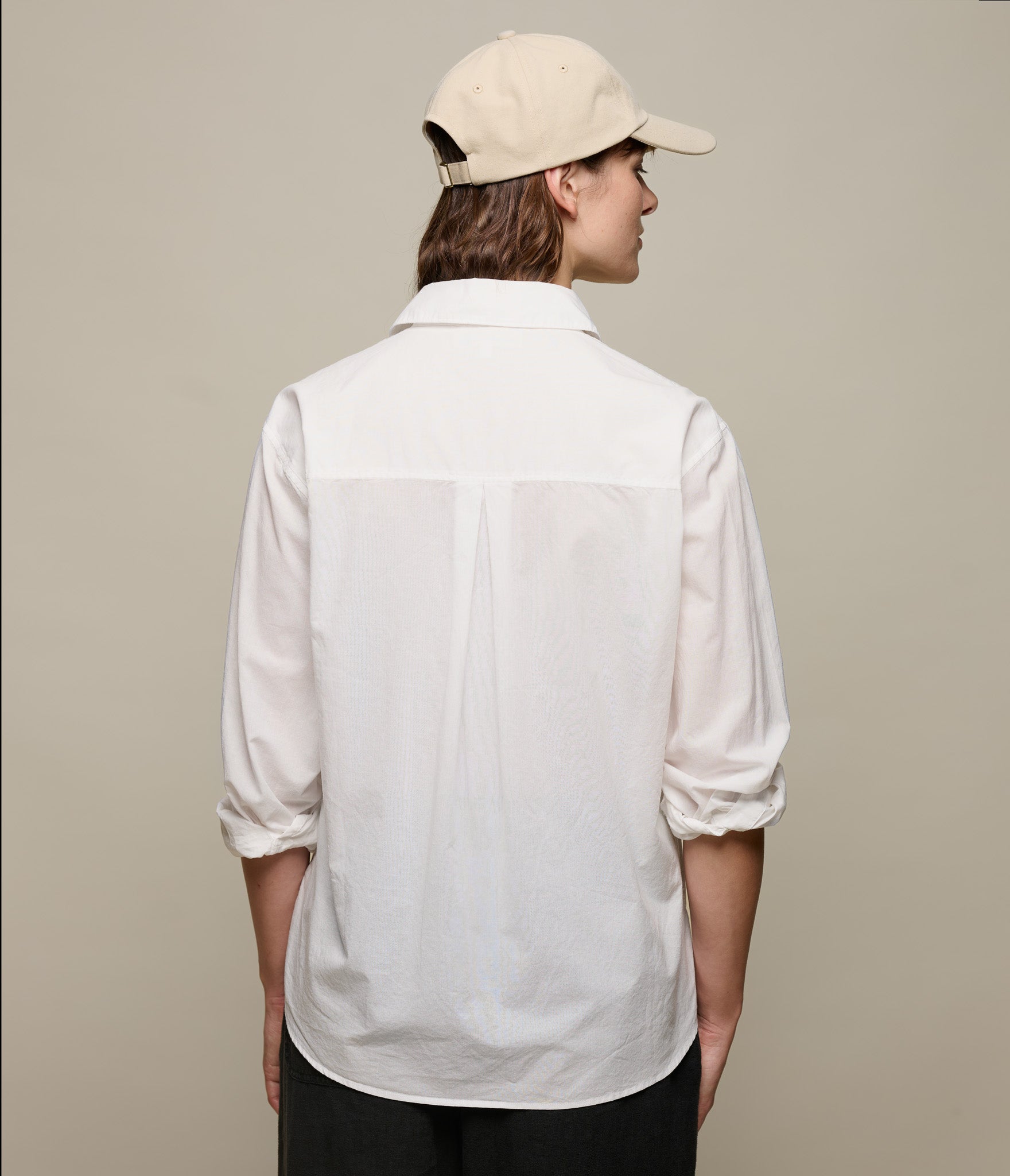 Lightweight Cotton Poplin Relaxed Fit Long Sleeve Shirt – Merz b