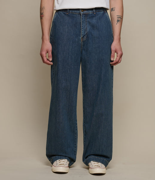 Indigo High Rise Wide Leg Denim | Merz b. Schwanen