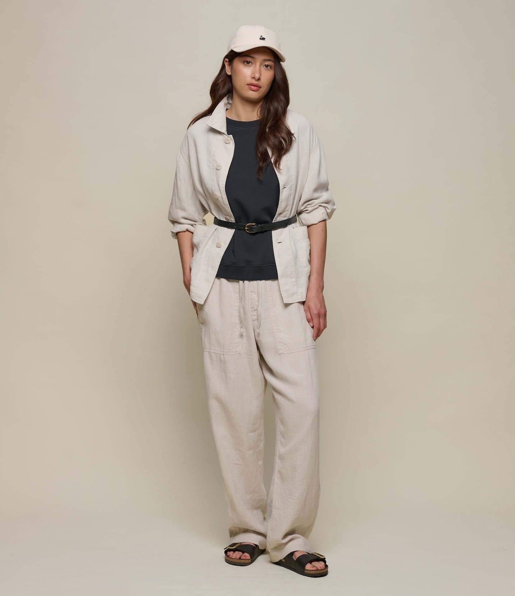 Worker's Linen Drawstring Pants – Merz b. Schwanen