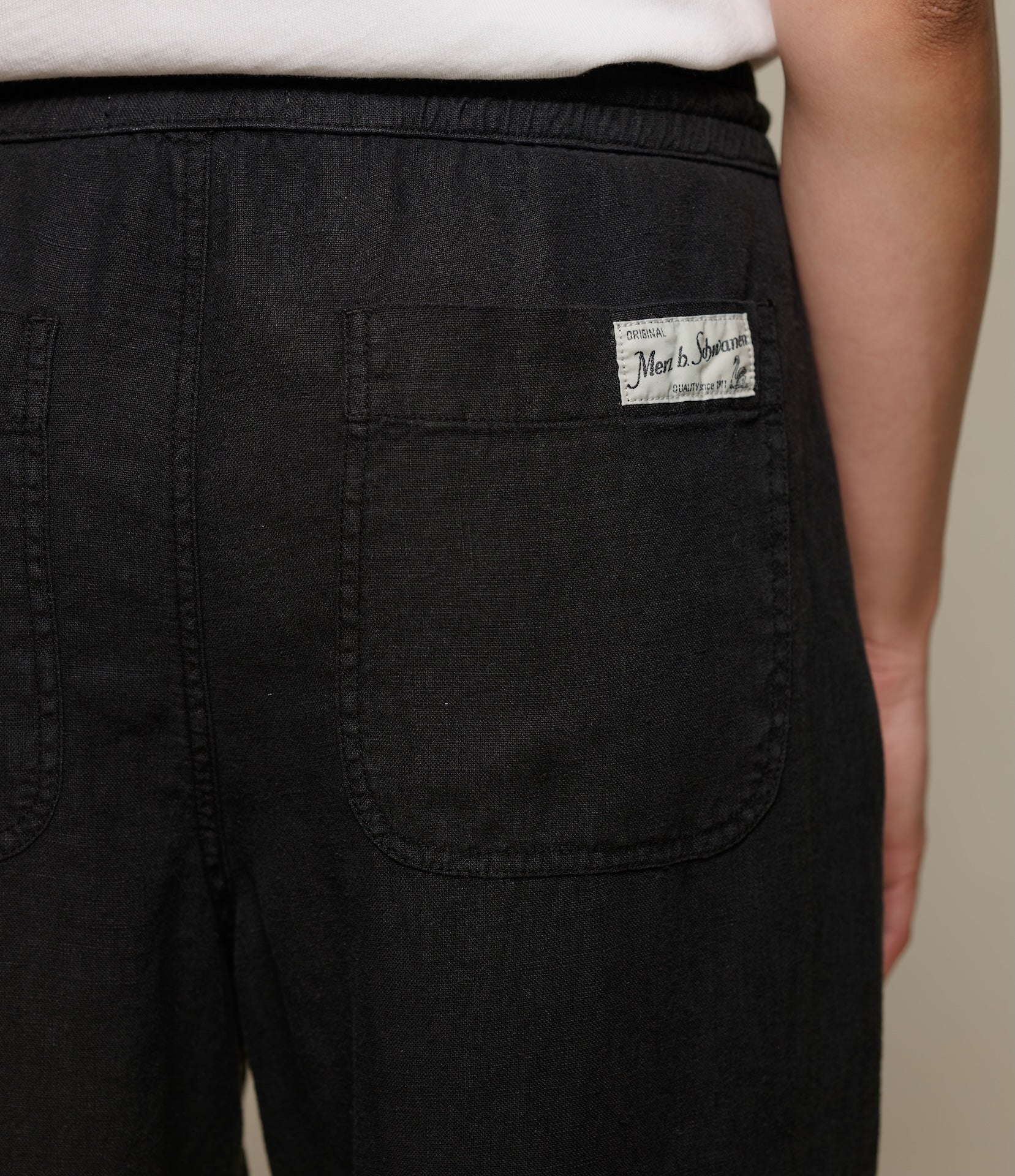 BRIEFING 新品　WS WARM LOGO LINE PANTS S Worker's Linen Drawstring Pants – Merz b. Schwanen