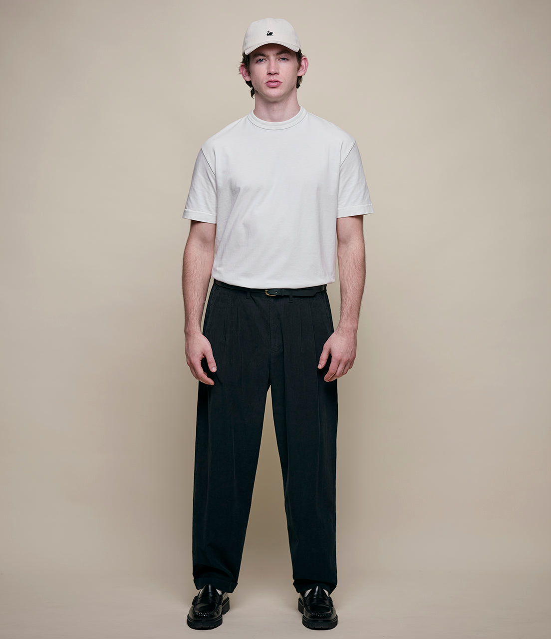 Sturdy Boxy Fit Giza Cotton-Hemp T-Shirt – Merz b. Schwanen