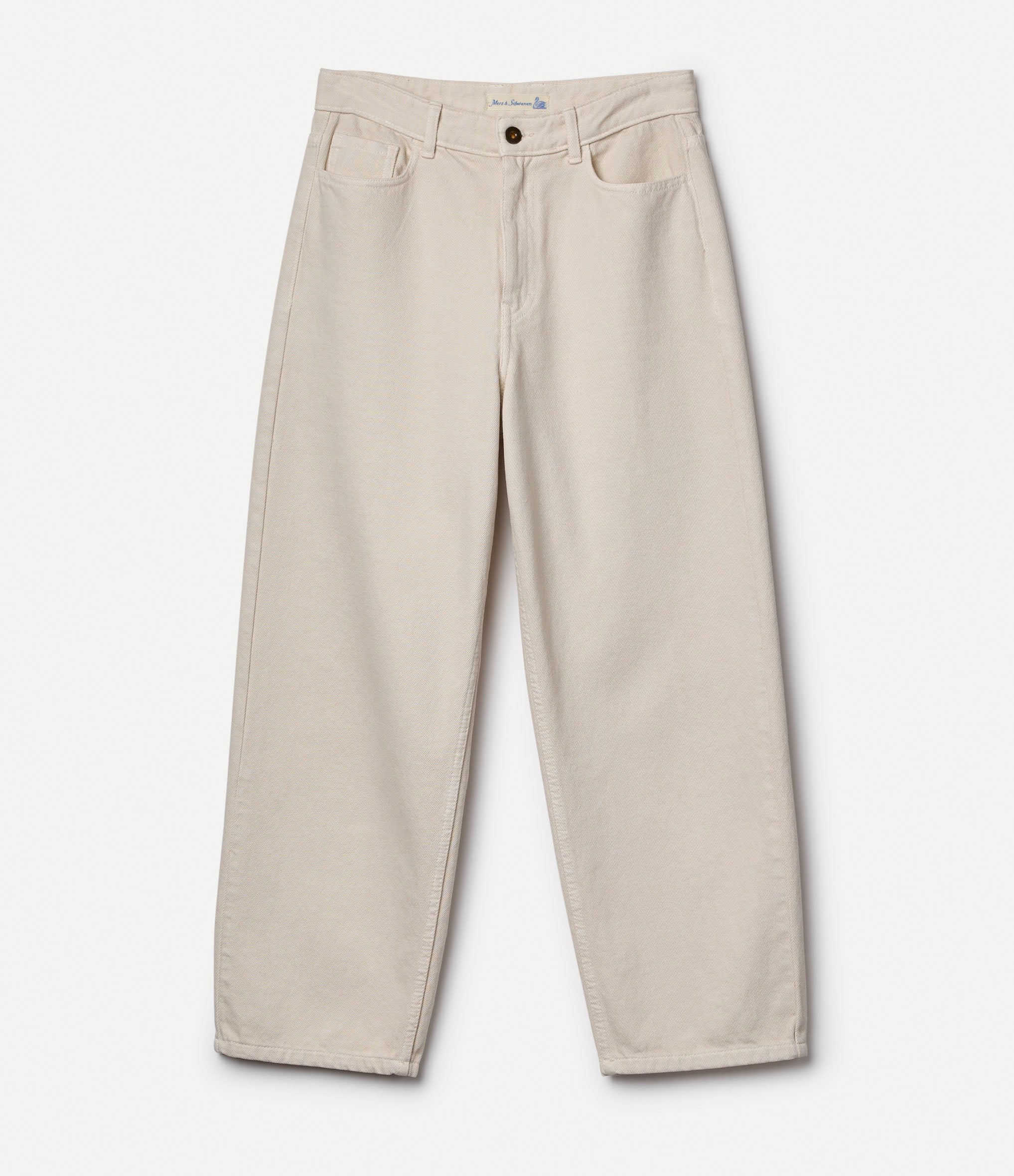 Beige pants on a white background