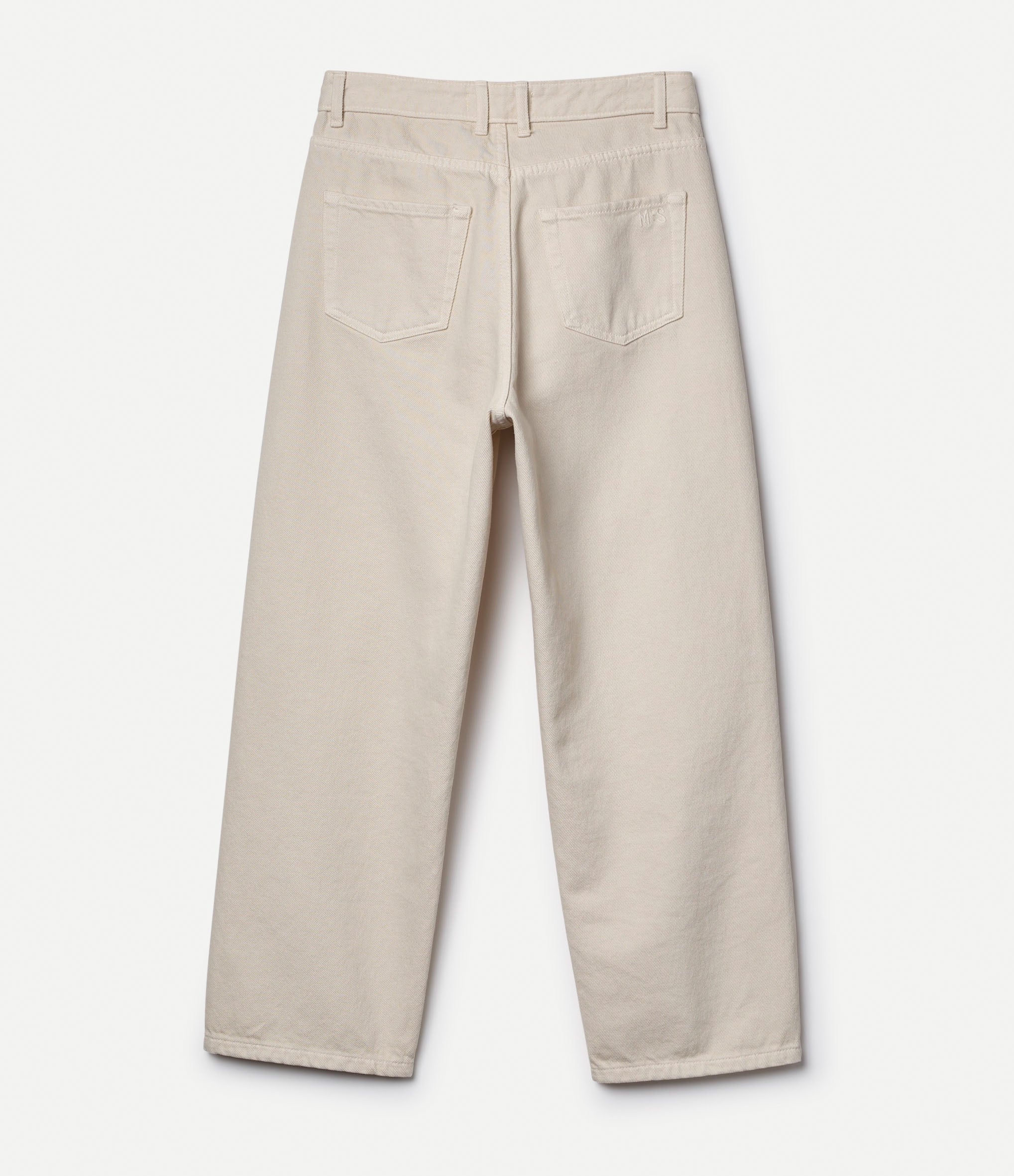Beige pants on a white background