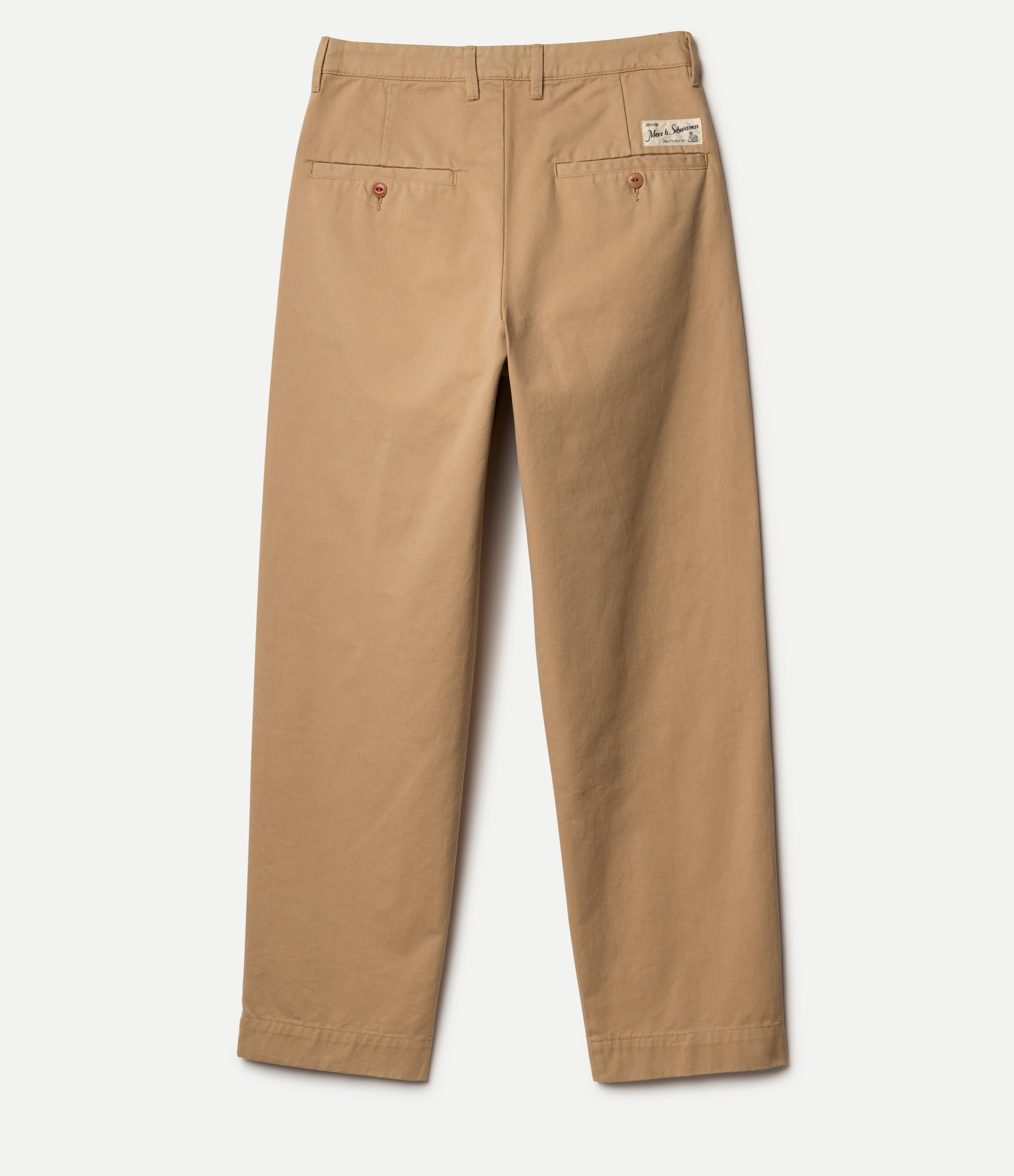ssz 暖簾 CHINO PANTS 1955s Cotton Twill Women's Chino Pants – Merz b. Schwanen