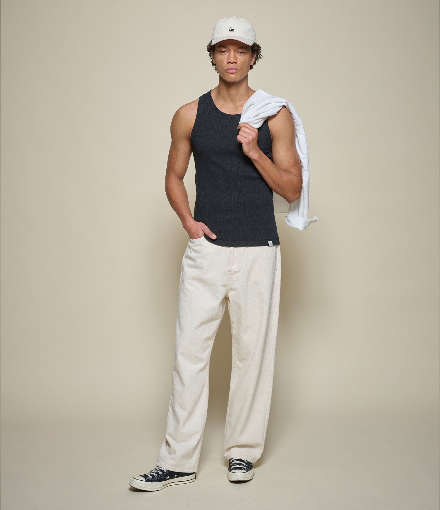Iconic Ribbed Cotton Tank Top – Merz b. Schwanen